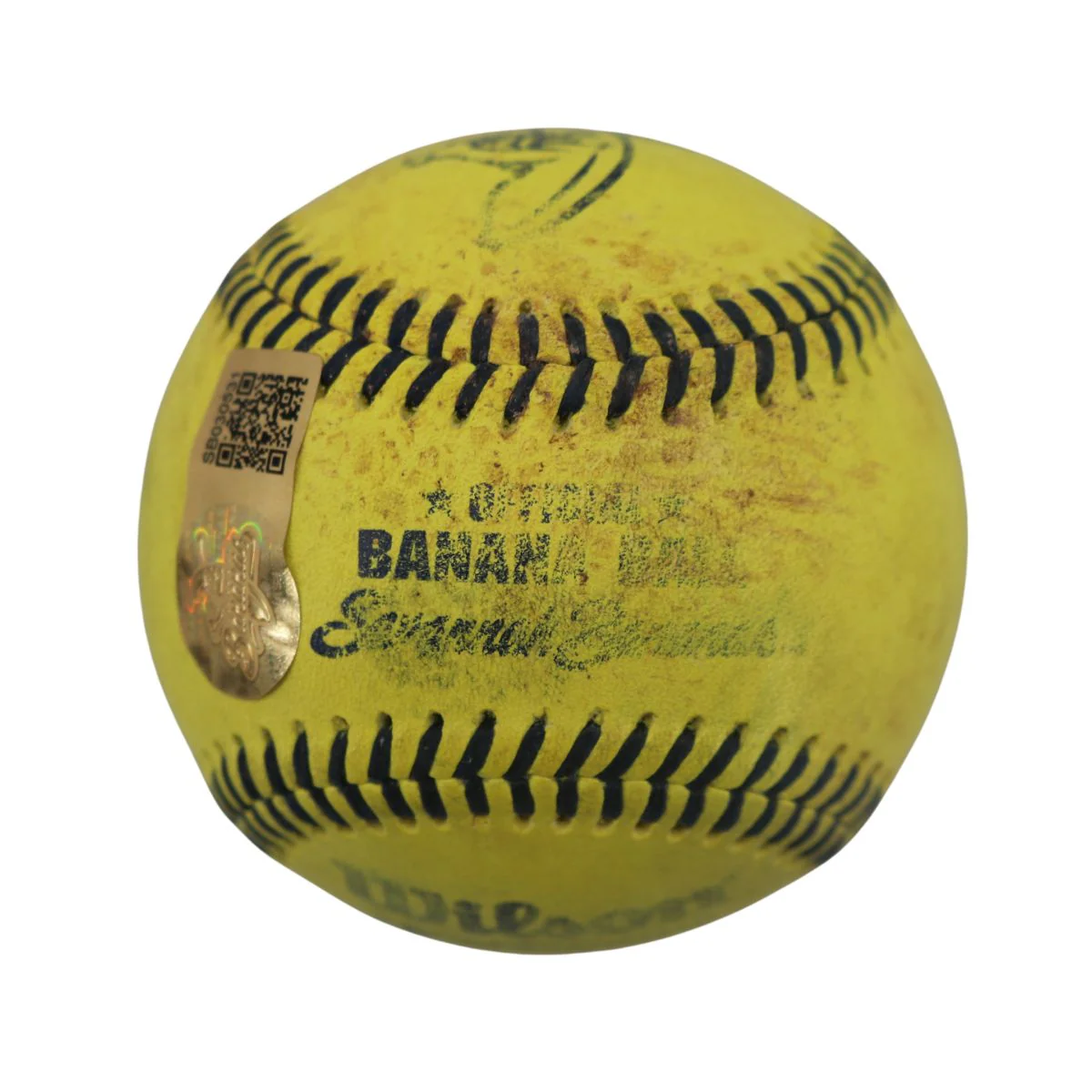 Alexiades & Luigs Autographed GU Banana Ball w/Case 6.13.25 Great American Ball Park  - Image 6