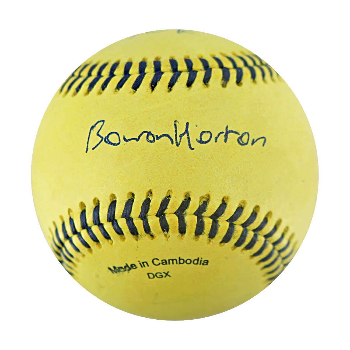 Bowen Horton Bananas Autographed Inscribed Game Used Official Banana Ball 8.29.25 PNC Park