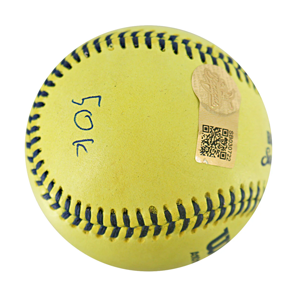 Bowen Horton Bananas Autographed Inscribed Game Used Official Banana Ball 8.29.25 PNC Park - Image 2