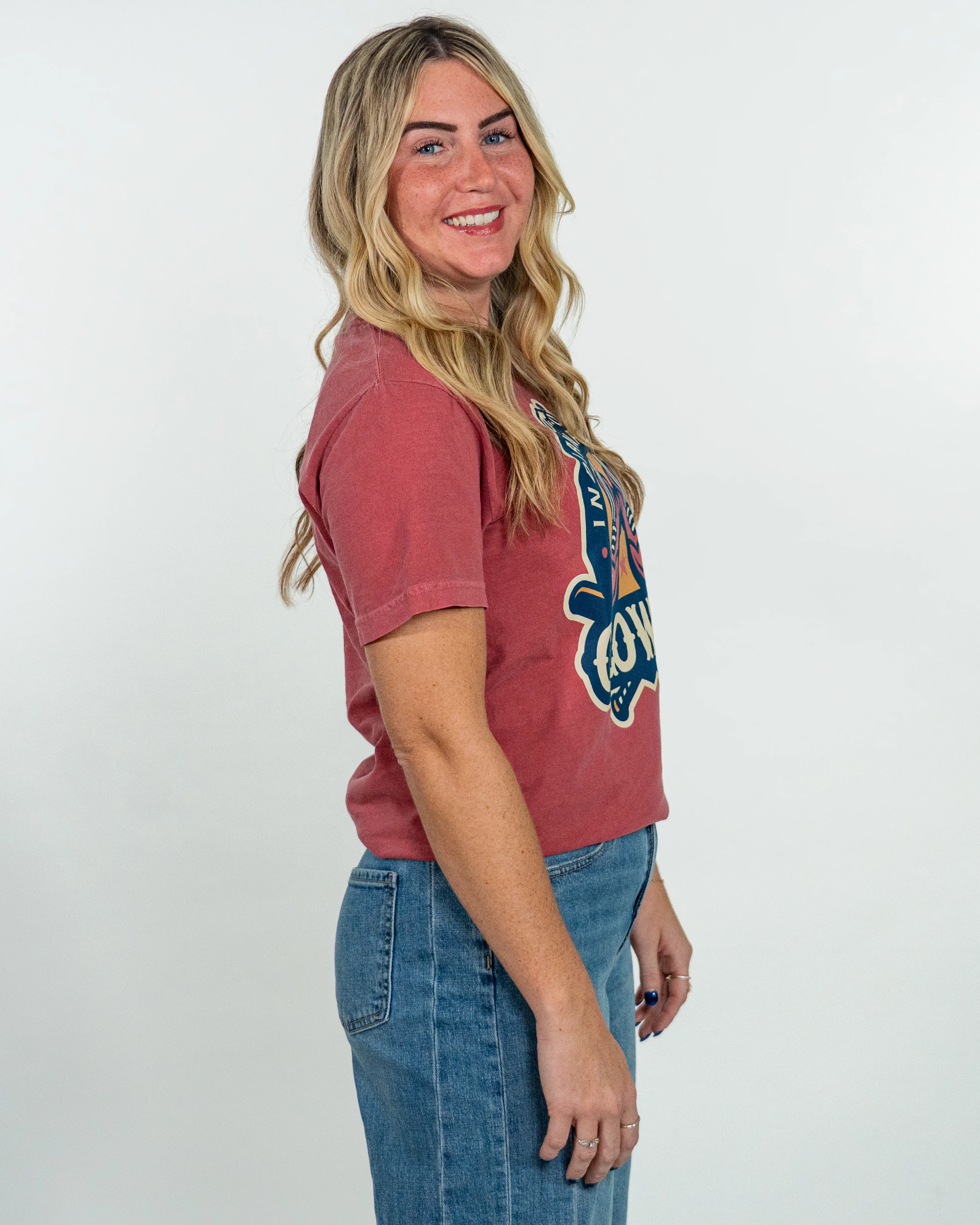Clowns Comfort Colors Alternate Logo Tee - Red - Image 5