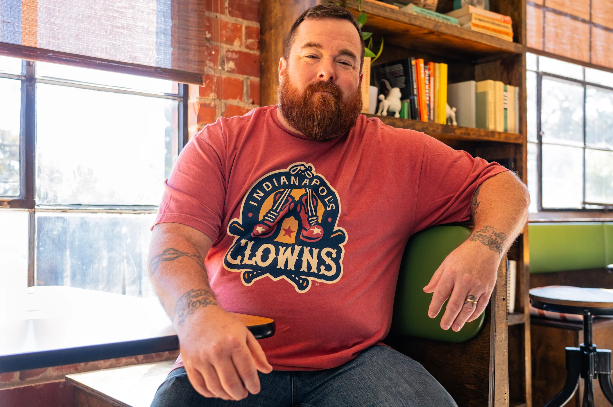 Clowns Comfort Colors Alternate Logo Tee - Red - Image 7