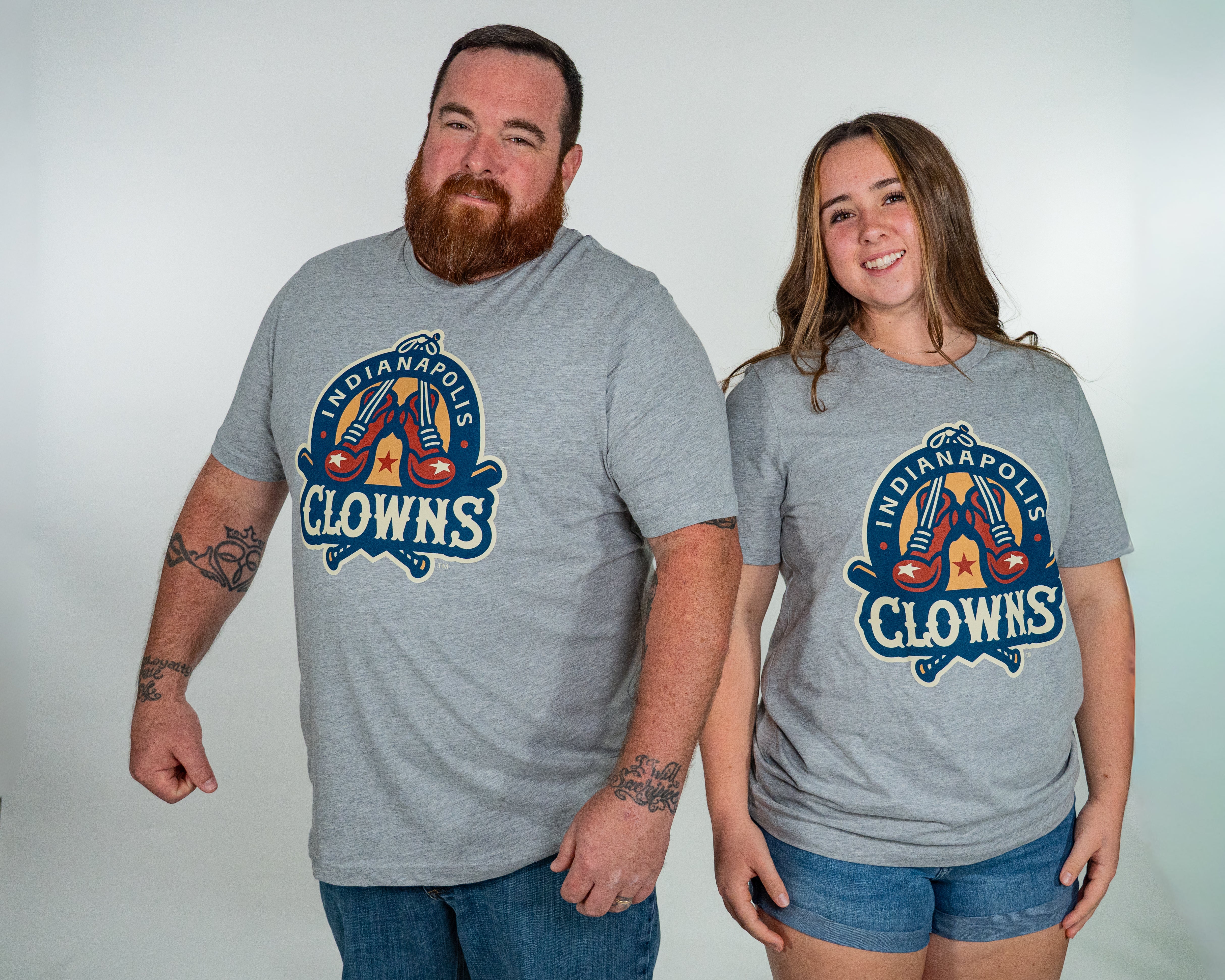 Clowns Primary Logo Tee - Gray Heather - Image 6