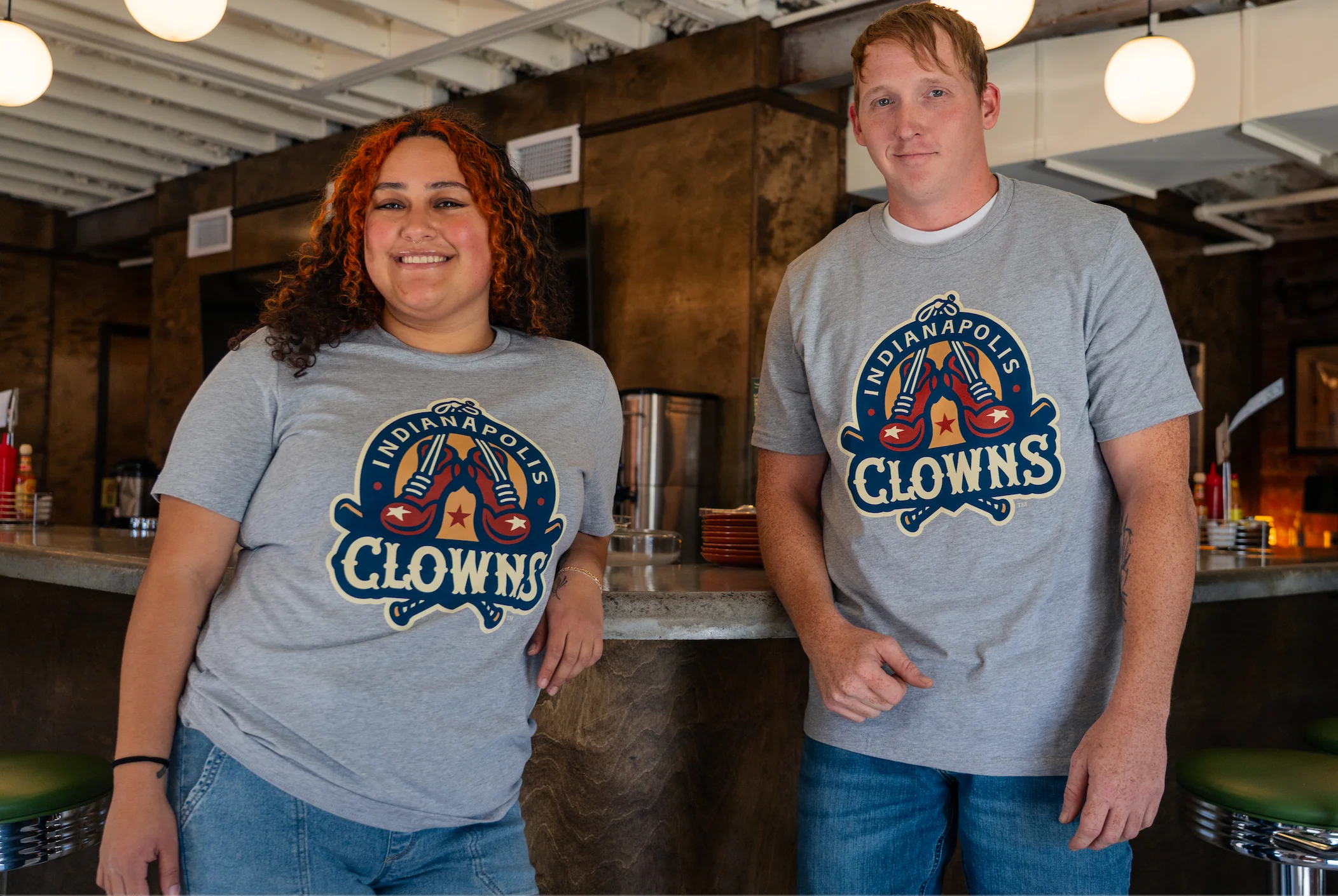 Clowns Primary Logo Tee - Gray Heather - Image 7