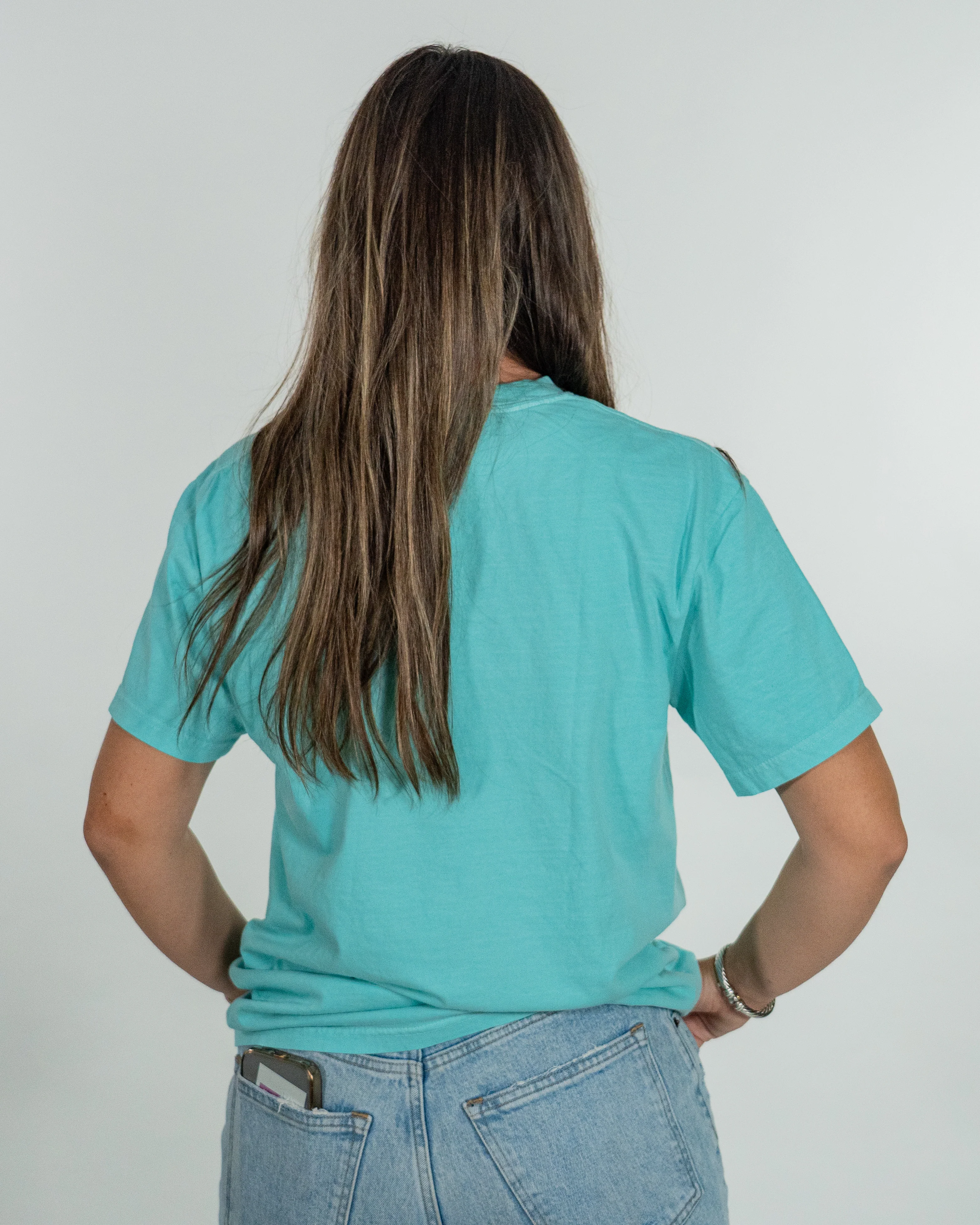 Coconuts Comfort Colors Primary Logo Tee - Mint - Image 4