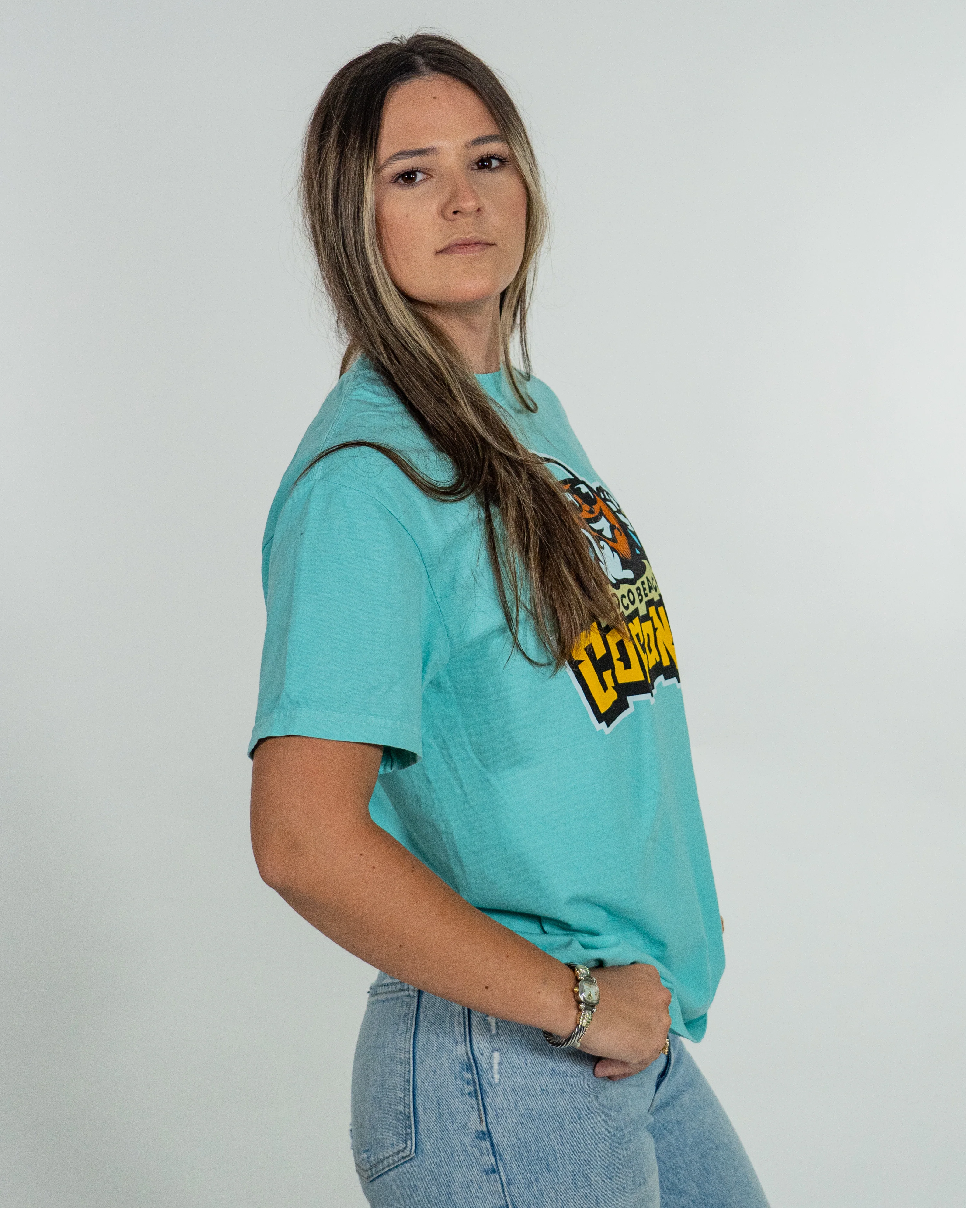 Coconuts Comfort Colors Primary Logo Tee - Mint - Image 5