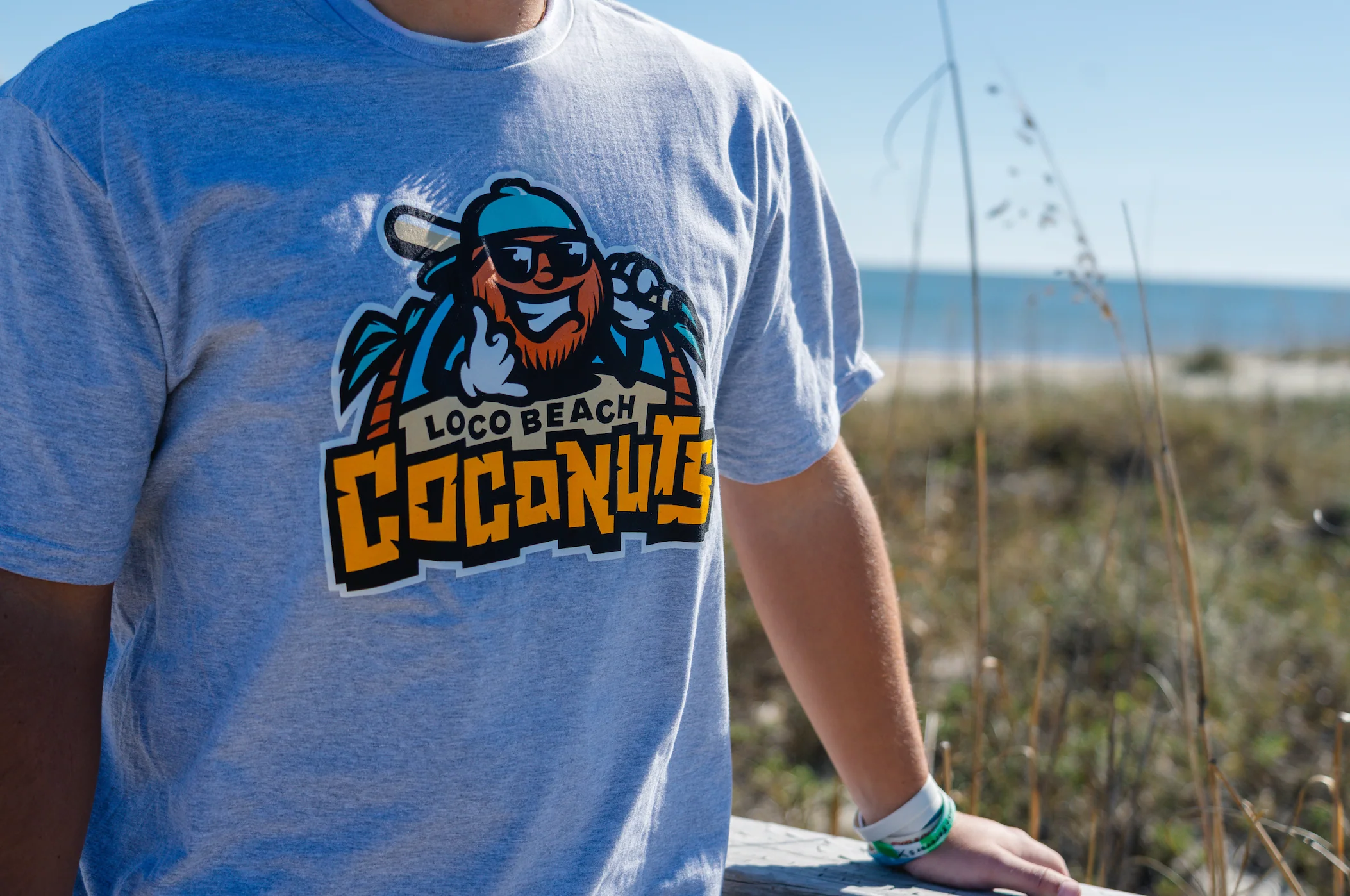 Coconuts Primary Logo Tee - Gray Heather - Image 7