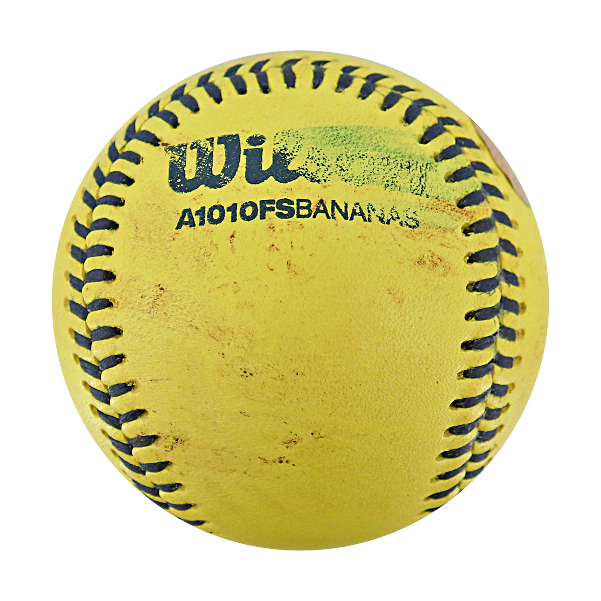 Dan Hosley Bananas Autographed Game Used Official Banana Ball 9.27.25 Houston, TX  - Image 2