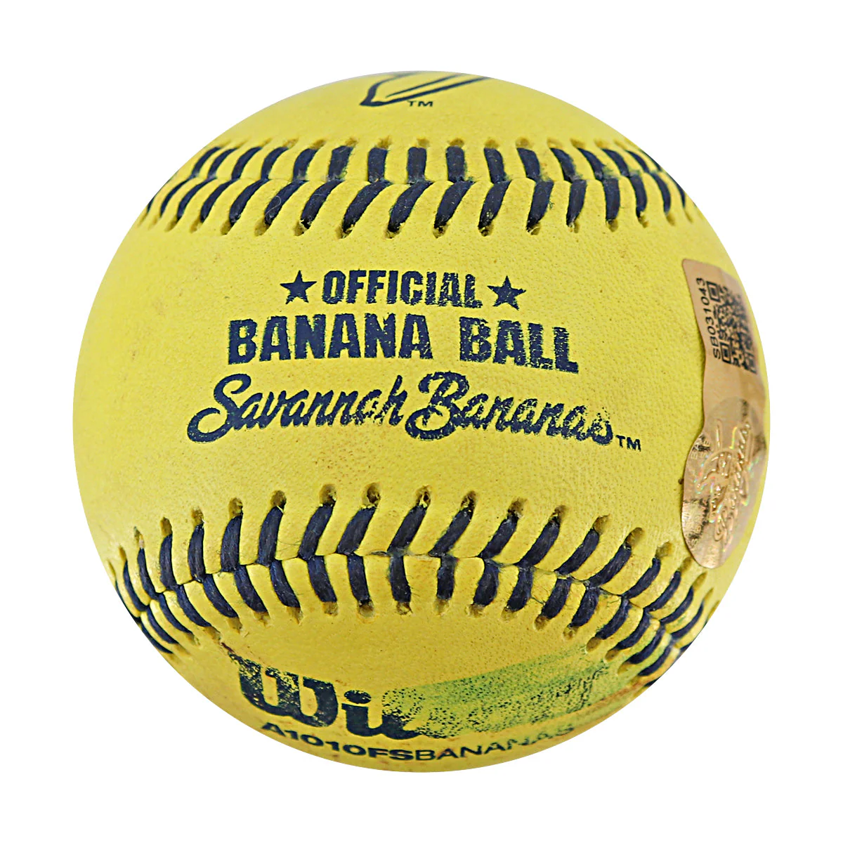Dan Hosley Bananas Autographed Game Used Official Banana Ball 9.27.25 Houston, TX  - Image 3