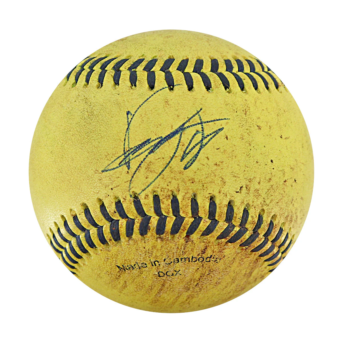 Dan Hosley Bananas Autographed Game Used Official Banana Ball 9.27.25 Houston, TX 