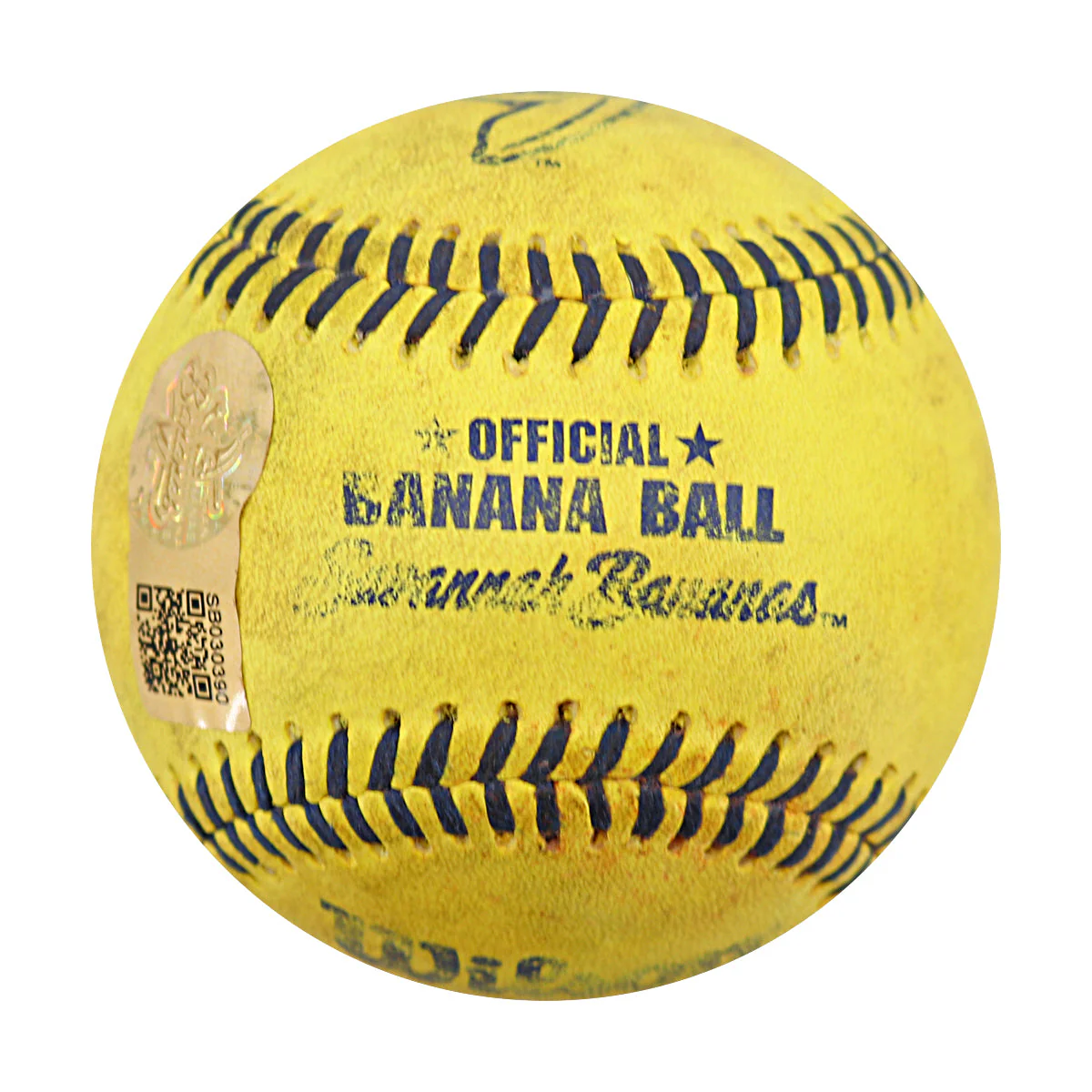 Dan Oberst Autographed Game Used Banana Ball w/Case 7.6.25 Fenway Park - Image 3