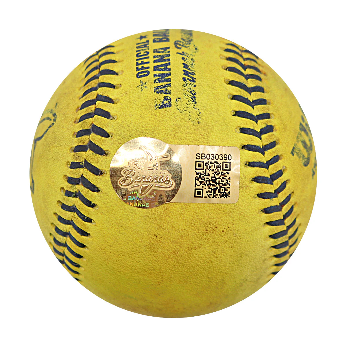 Dan Oberst Autographed Game Used Banana Ball w/Case 7.6.25 Fenway Park - Image 7
