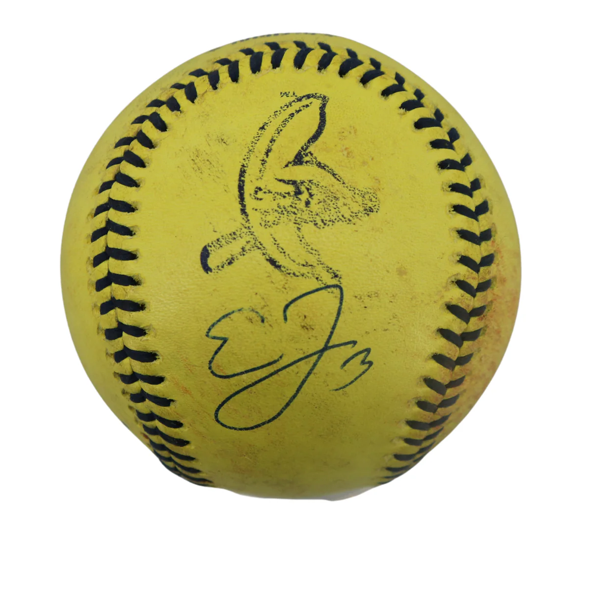 Eric Jones Bananas Autographed Game Used Official Banana Ball 9.19.25 T-Mobile Park, Seattle, WA
