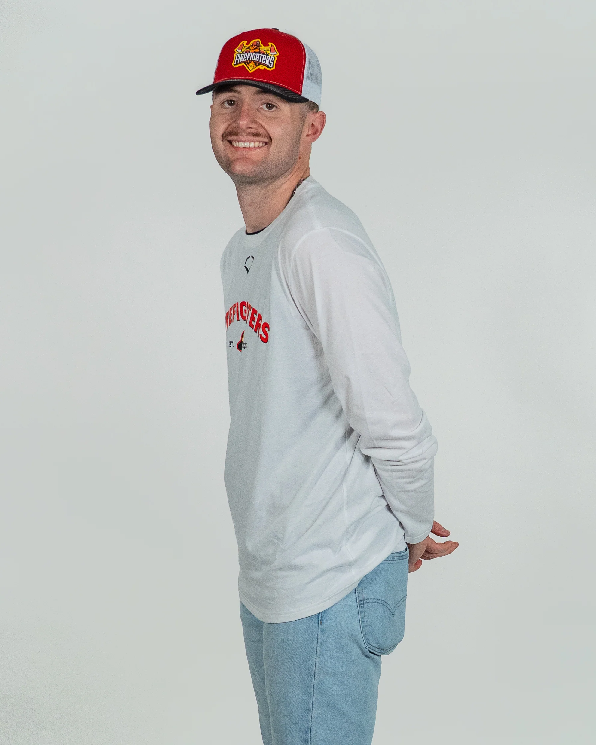 Firefighters EvoShield Long Sleeve Cotton Tee - White - Image 3