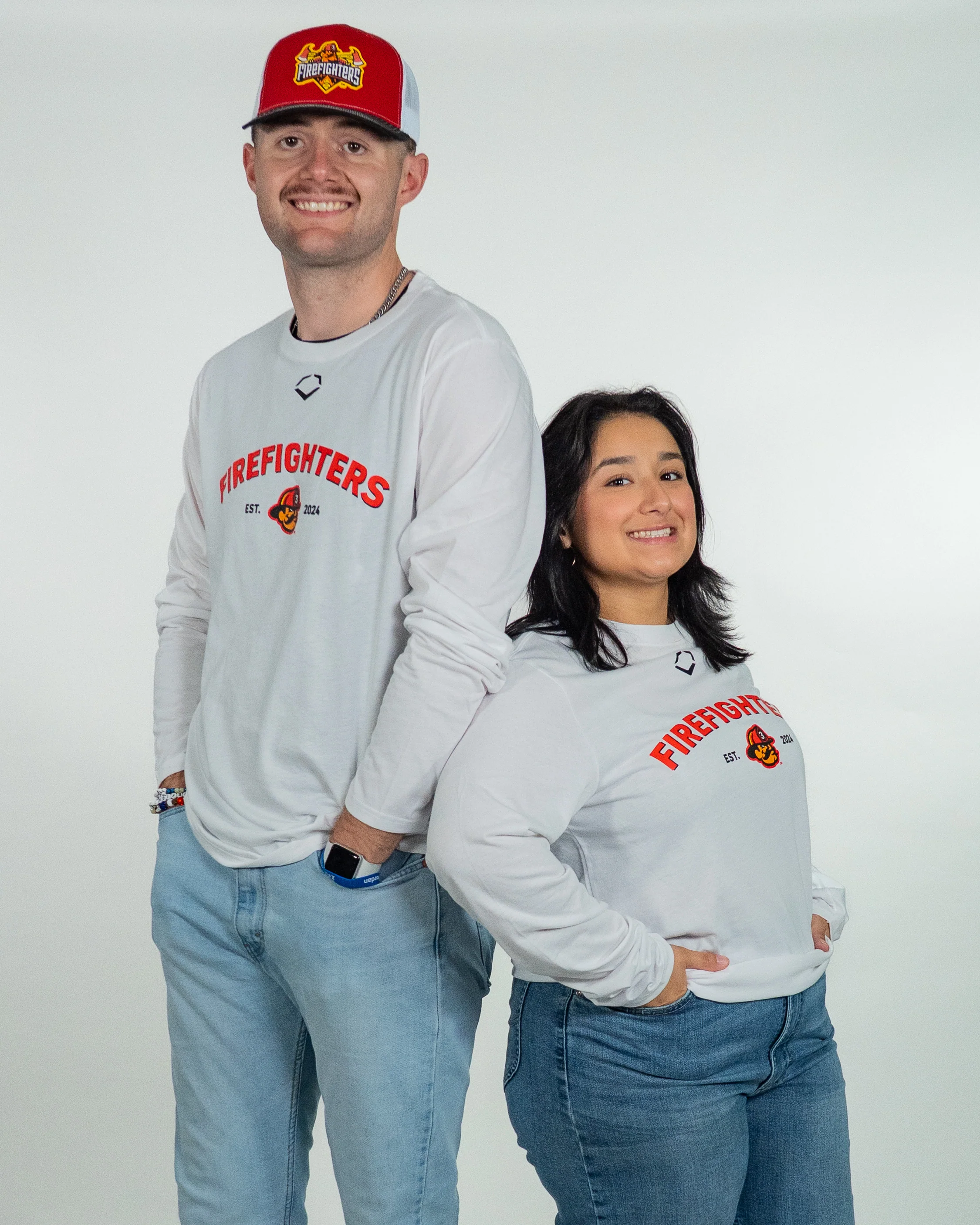 Firefighters EvoShield Long Sleeve Cotton Tee - White - Image 6