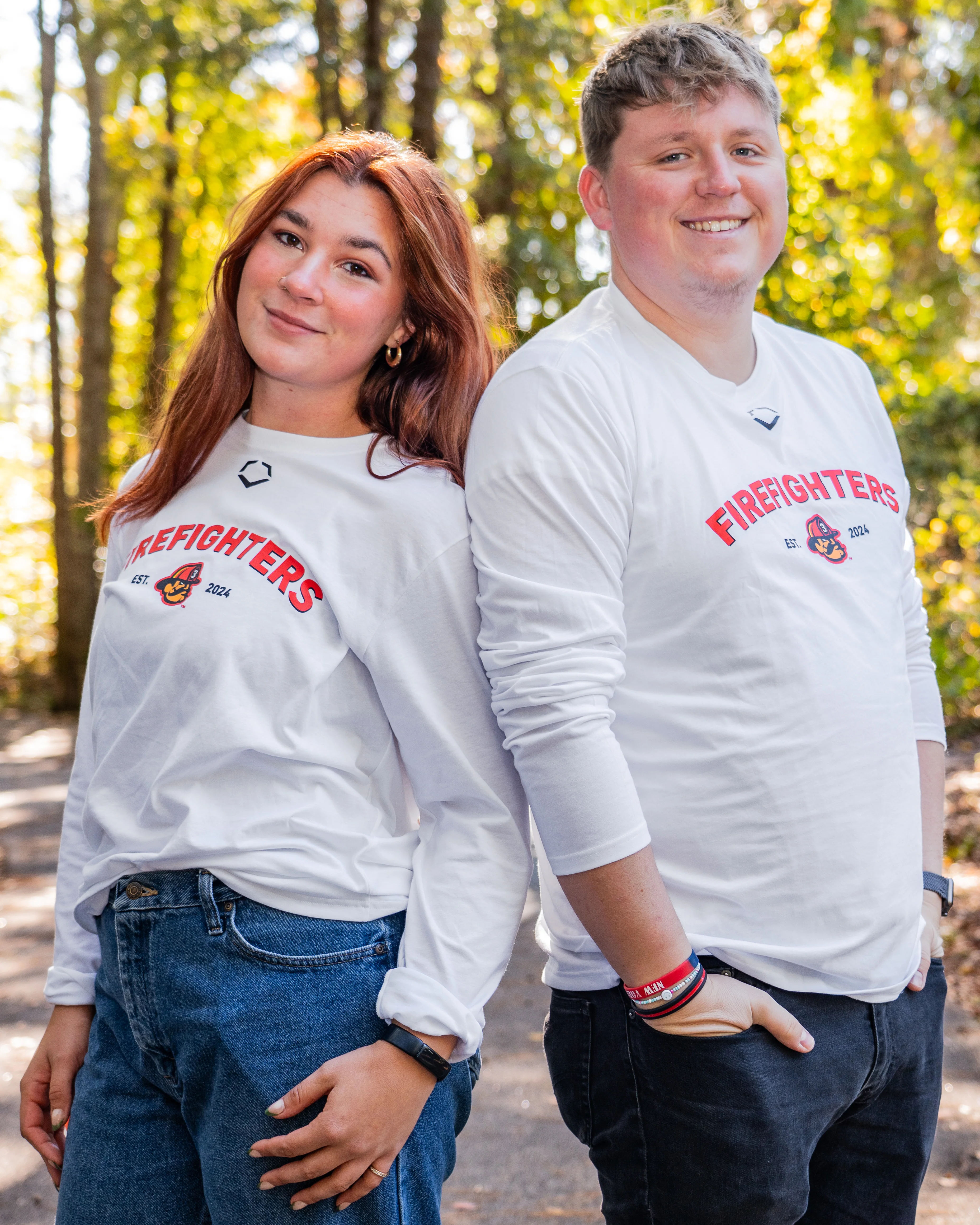 Firefighters EvoShield Long Sleeve Cotton Tee - White - Image 7