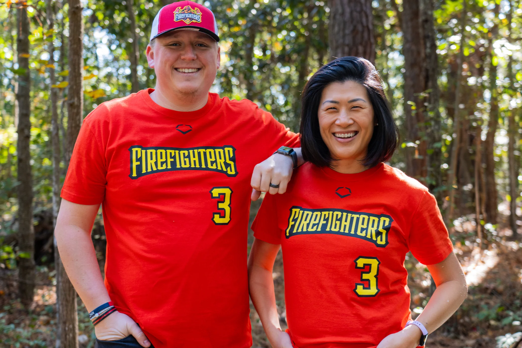 Firefighters EvoShield Shirsey - Red - Image 8