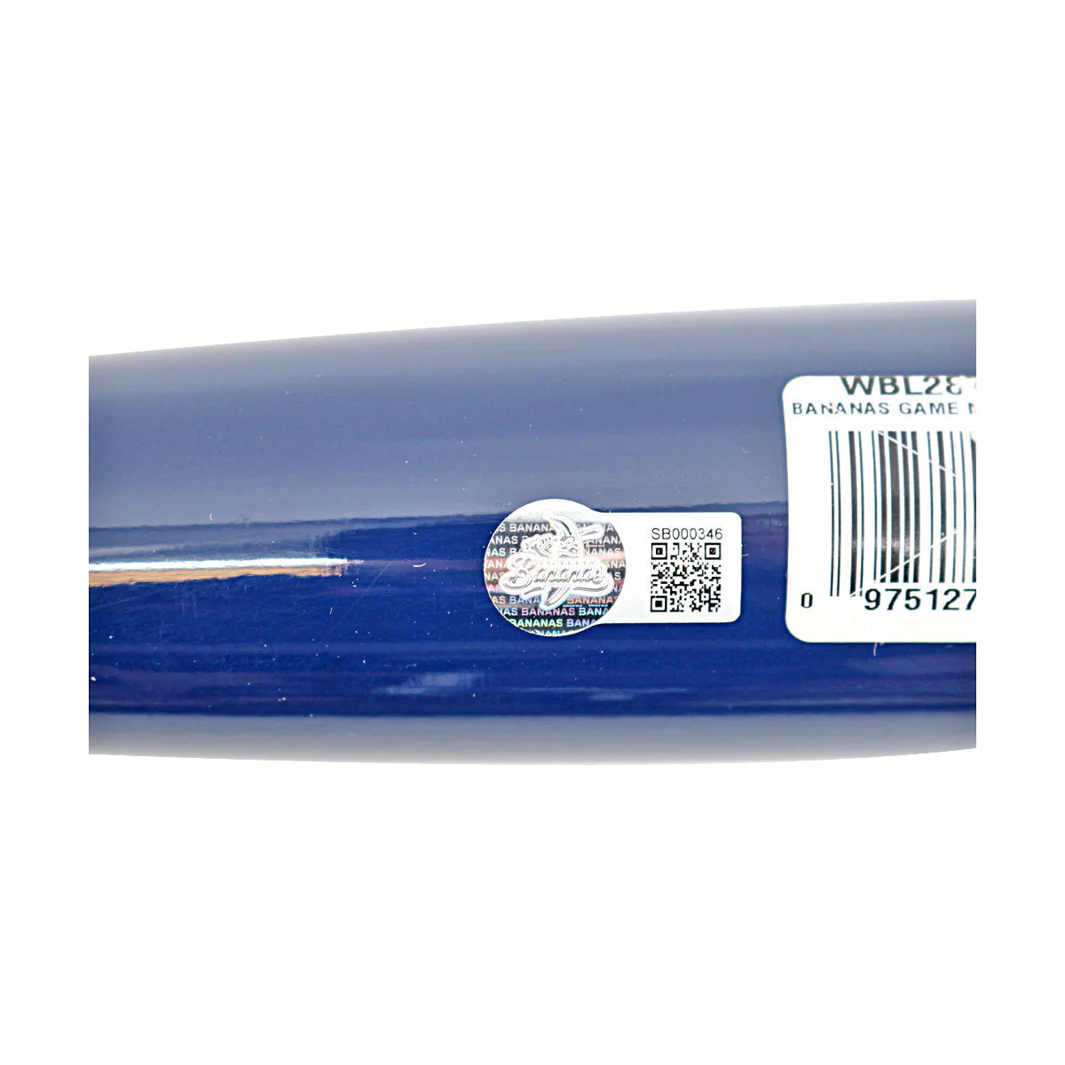 Jackson Olson Savannah Bananas Autographed Inscribed 'Go Bananas' LS RA13 Game Model 2025 Bat - Image 4
