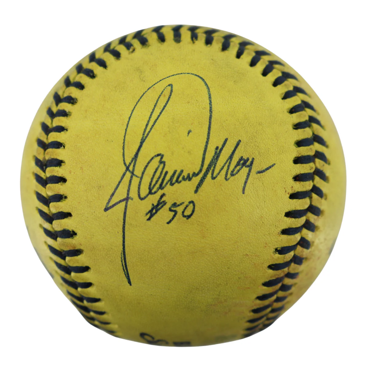 Jamie Moyer Bananas Autographed Game Used Official Banana Ball 9.19.25 T-Mobile Park, Seattle, WA 