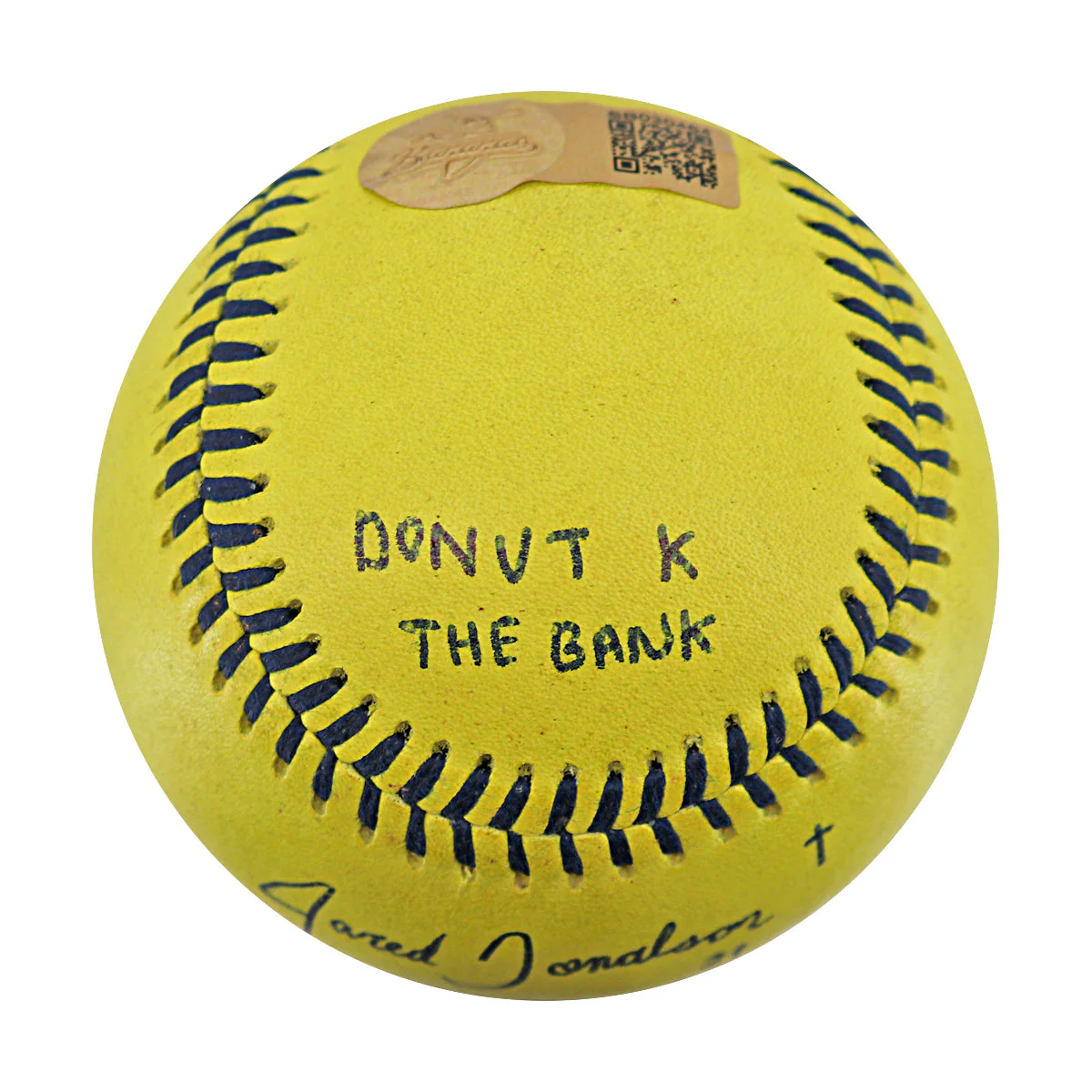 Jared Donaldson Signed Inscribed GU Banana Ball 7.26.25 Citizens Bank ParkĀ - Image 2
