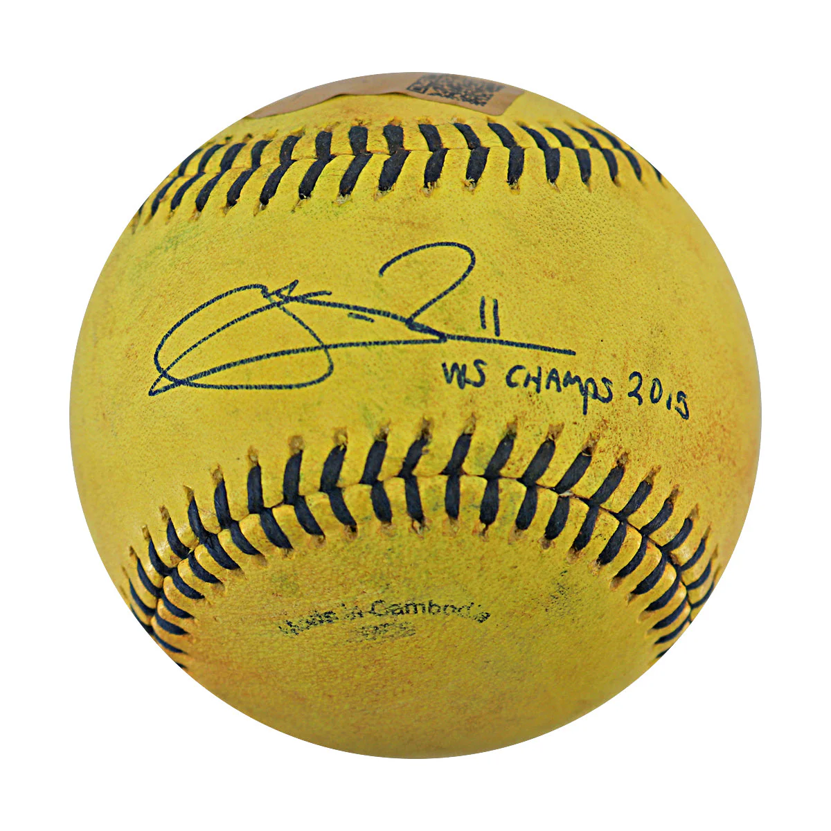 Jeremy Guthrie Signed Inscribed Game Used Banana Ball w/Case 5.23.25 Kauffman Stadium