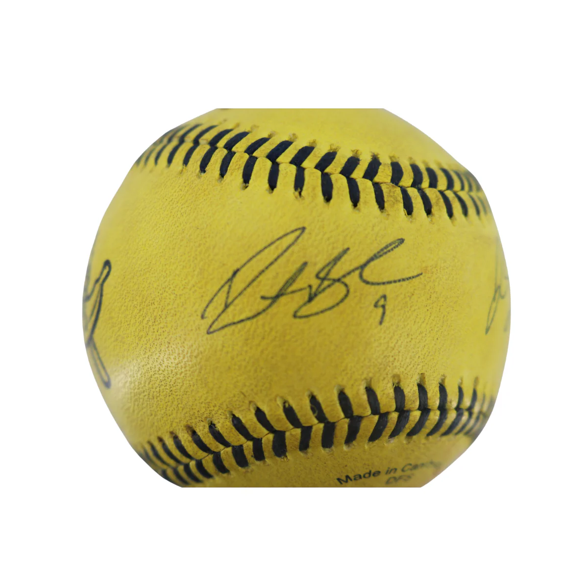 Dustin Baber & Jason Swan Signed Game Used Banana Ball w/Case 5.10.25 Nissan Stadium  - Image 5