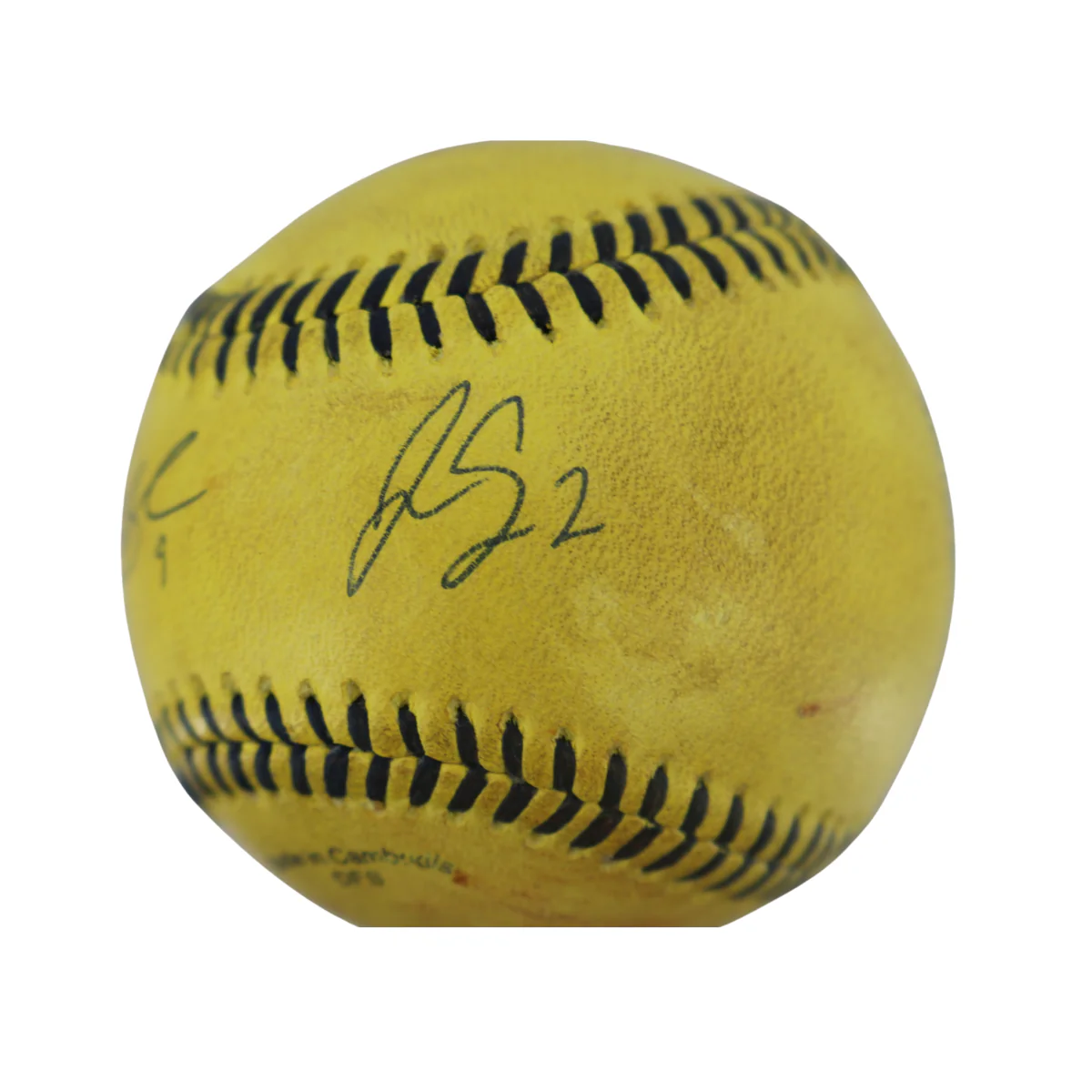Dustin Baber & Jason Swan Signed Game Used Banana Ball w/Case 5.10.25 Nissan Stadium  - Image 6