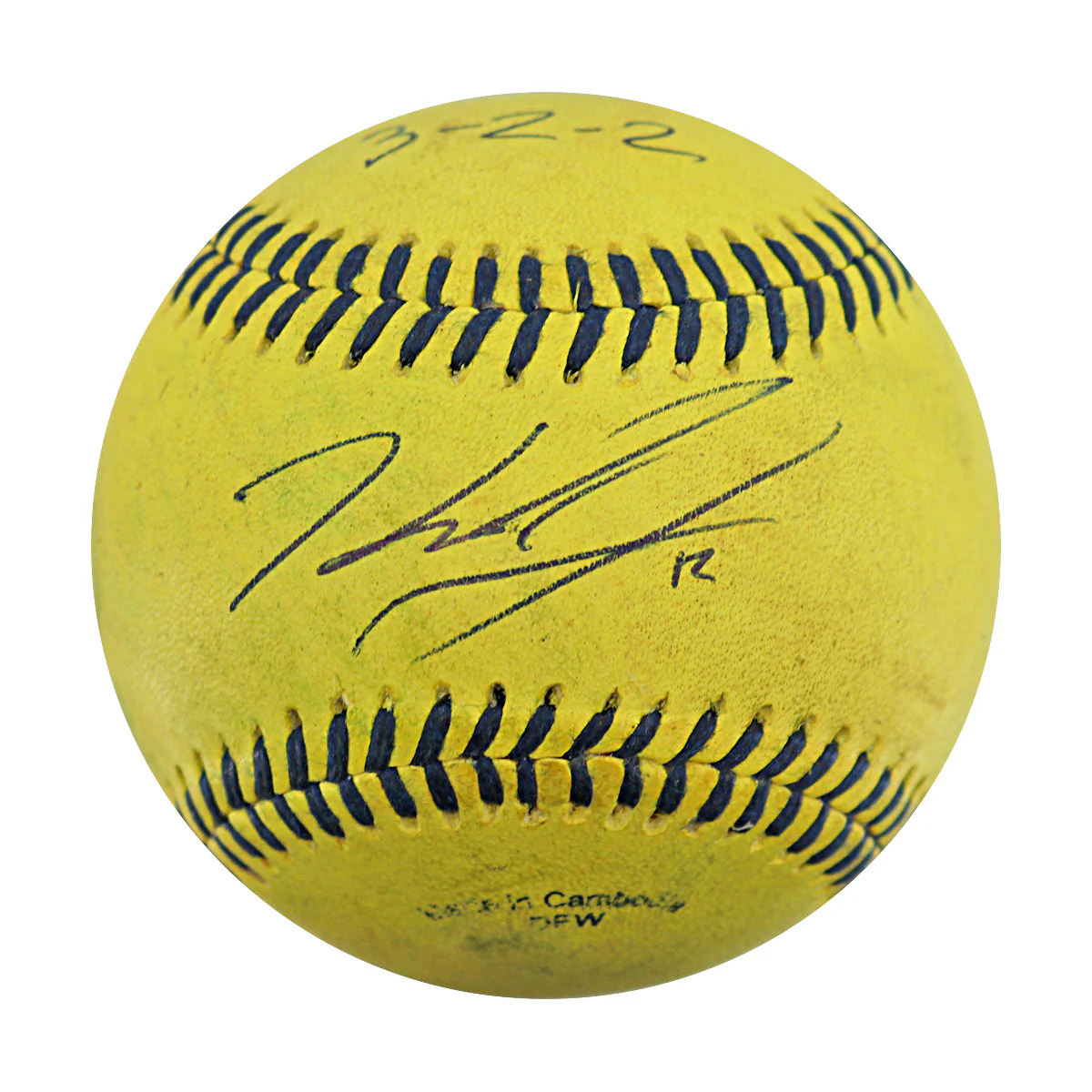 Kyle Luigs Autographed Inscribed GU Banana Ball 7.27.25 Citizens Bank Park