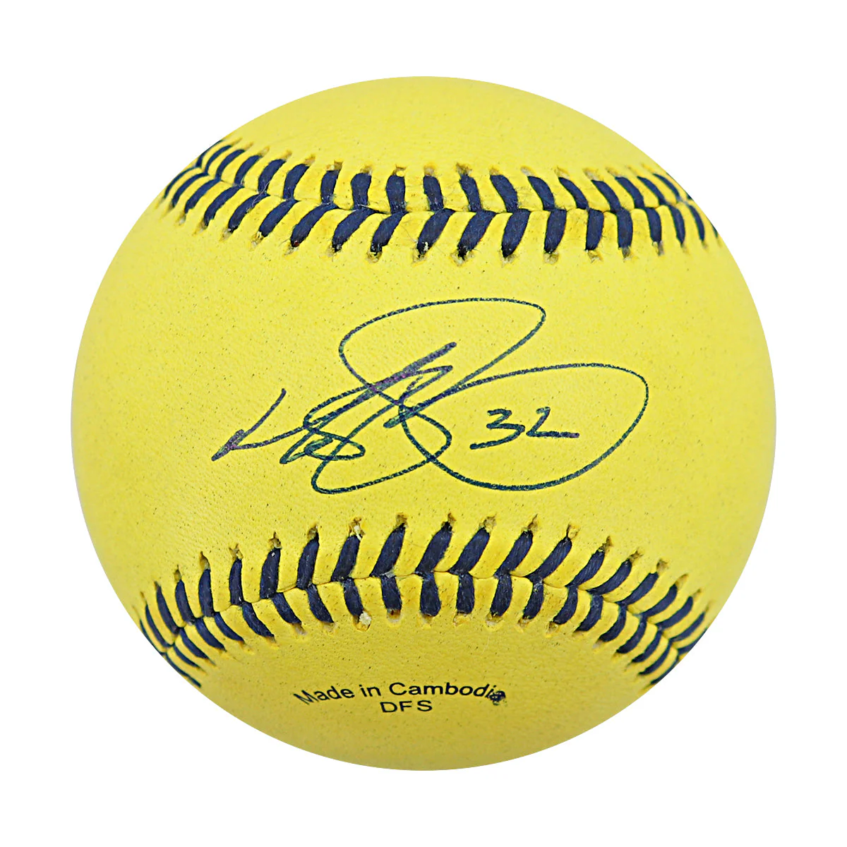 Matt Barnes Autographed Game Used Banana Ball w/Case 7.5.25 Fenway Park