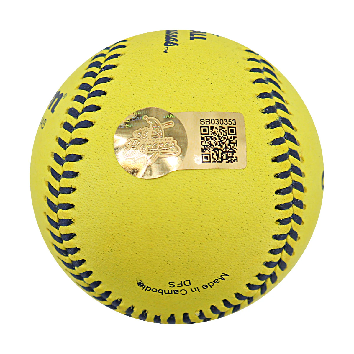 Matt Barnes Autographed Game Used Banana Ball w/Case 7.5.25 Fenway Park - Image 7