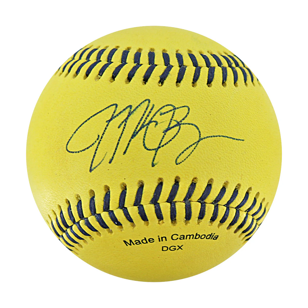 Michael Bourn Bananas Autographed Game Used Official Banana Ball 9.27.25 Houston, TX