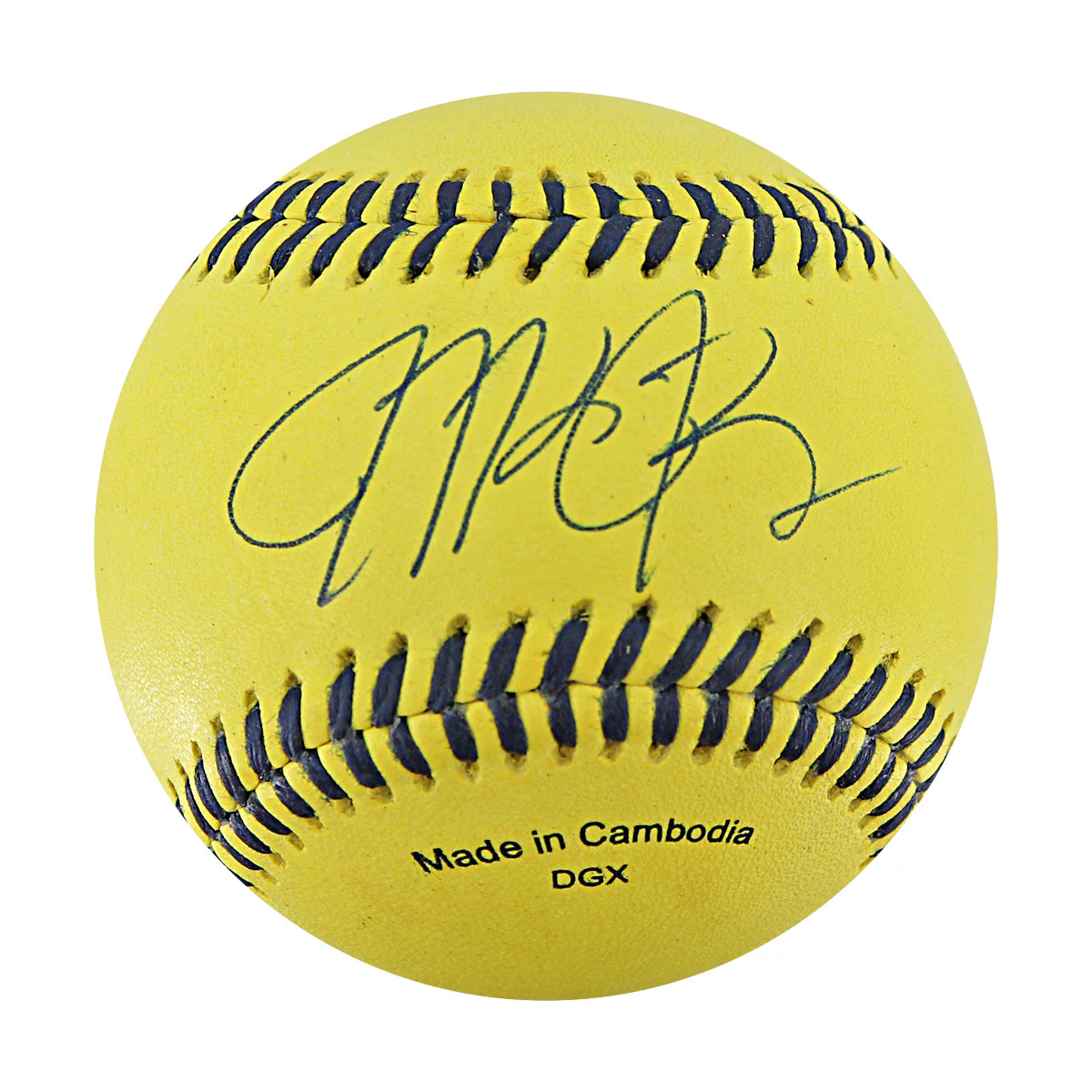 Michael Bourn Bananas Autographed Game Used Official Banana Ball w/Case 9.27.25 Houston, TX