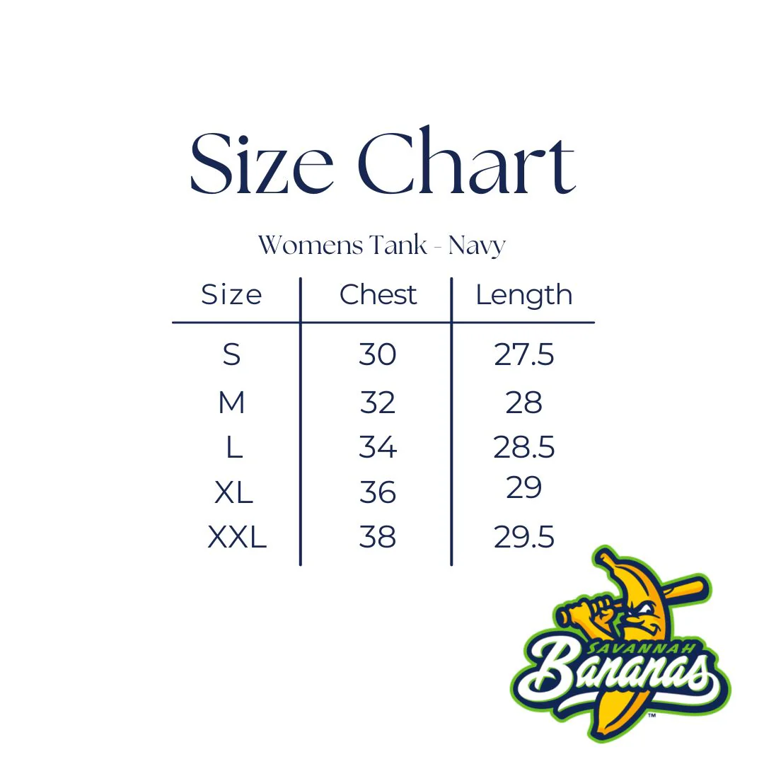 WOMEN'S Bananas Alternate Logo Tank - Navy - Image 5