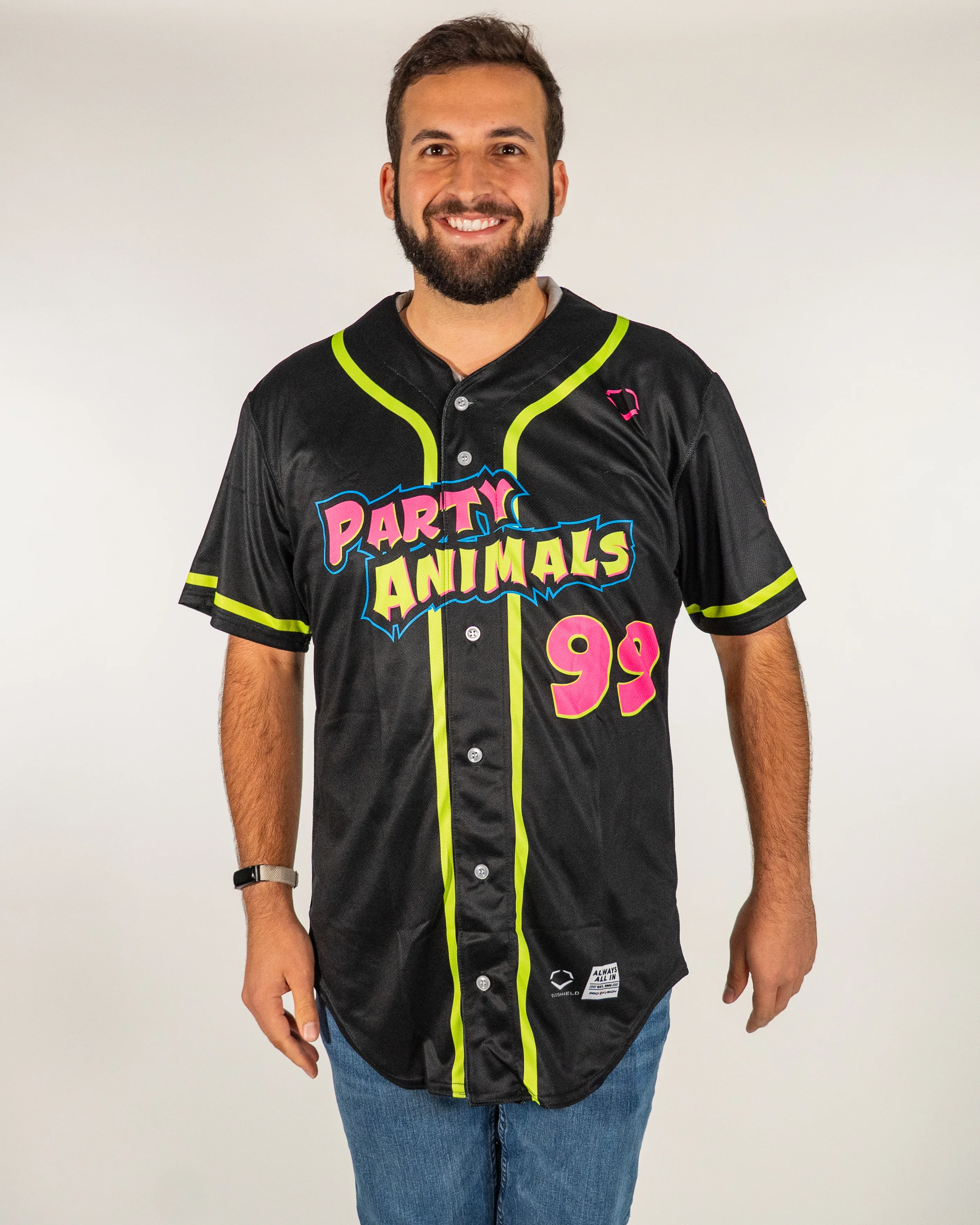 Party Animals EvoShield Short Sleeve Jersey - Black - Image 3