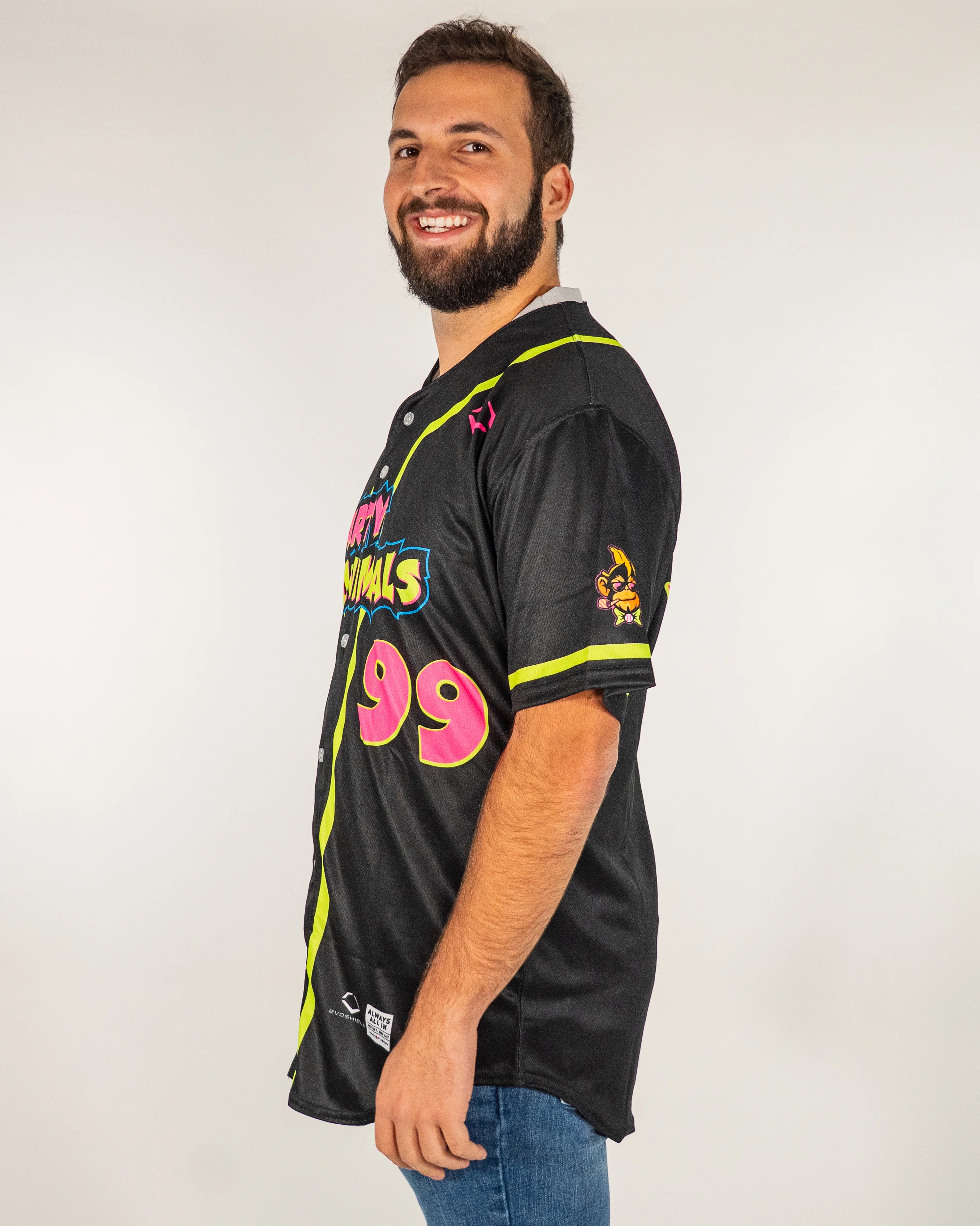 Party Animals EvoShield Short Sleeve Jersey - Black - Image 6
