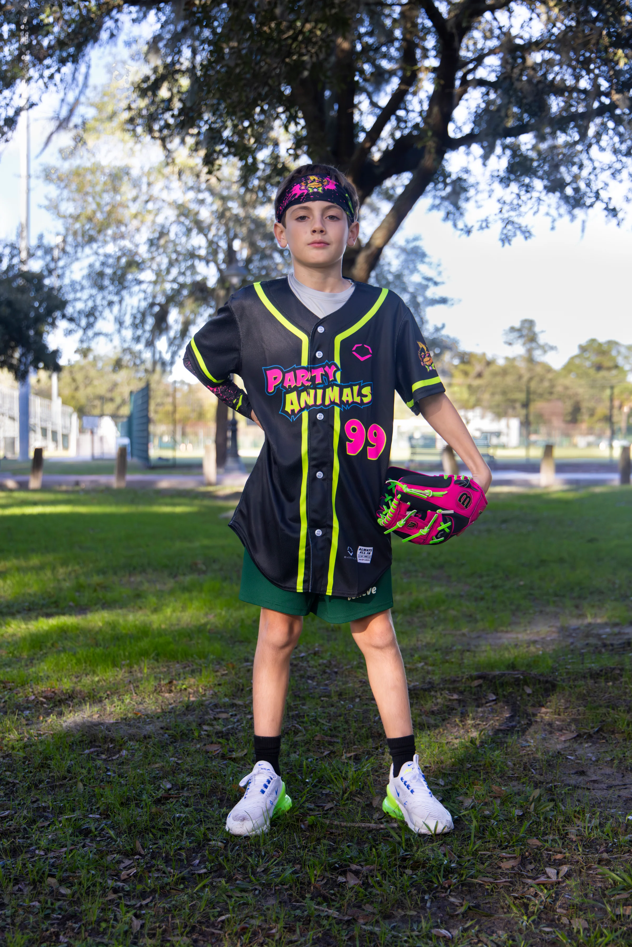 YOUTH Party Animals EvoShield Short Sleeve Jersey - Black - Image 3
