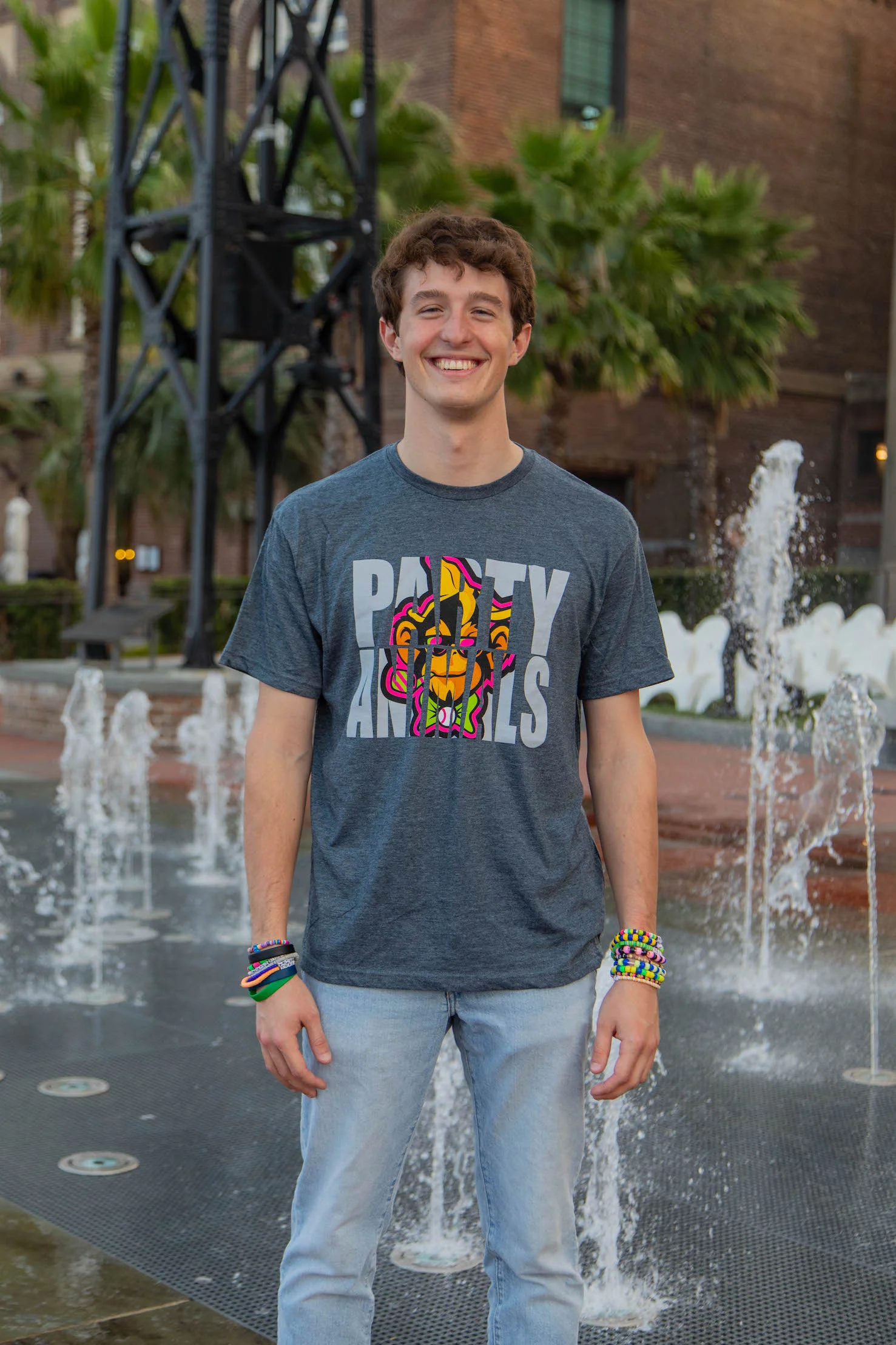 Party Animals Short Sleeve Knockout Tee - Gray - Image 4