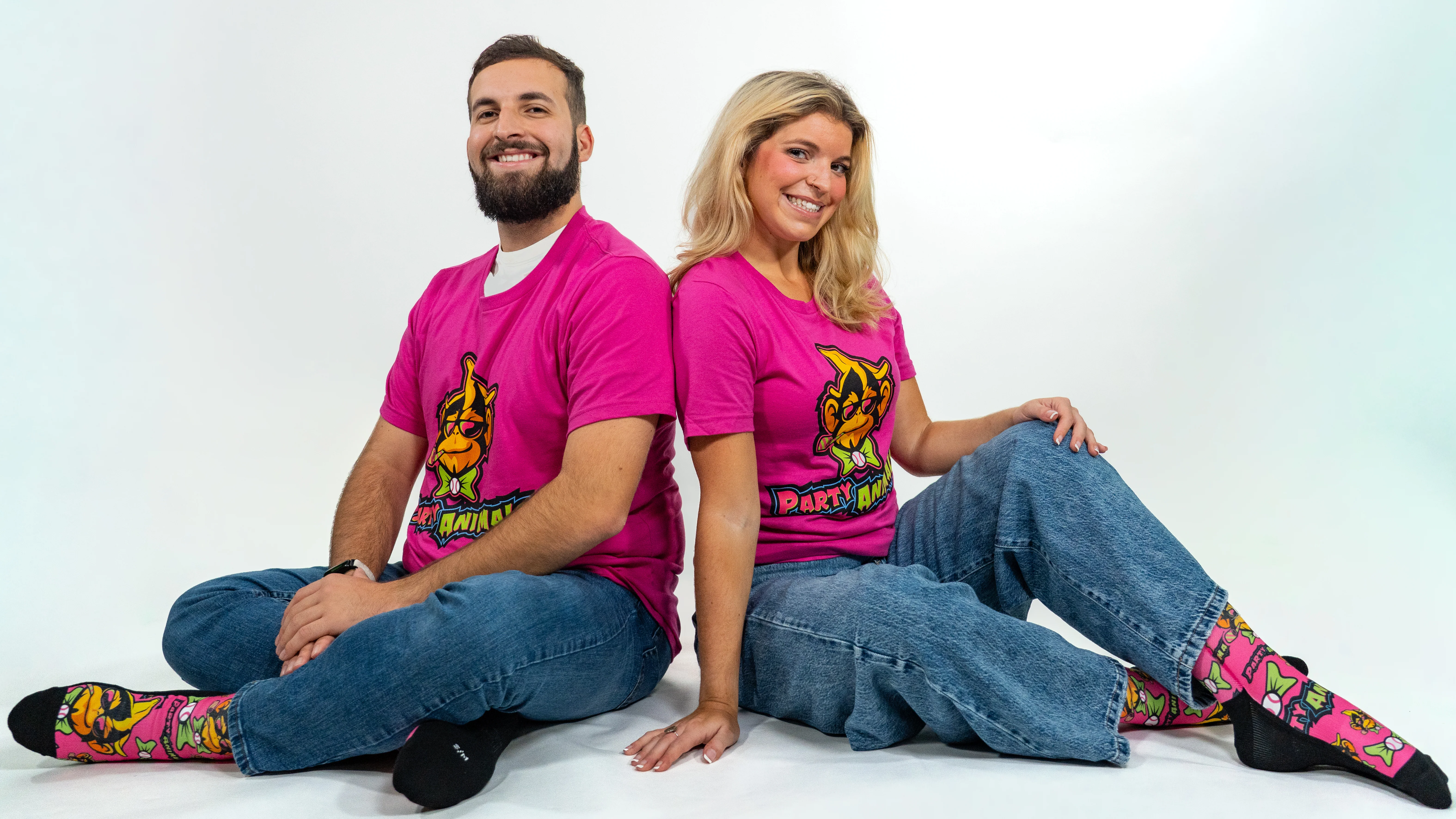 Party Animals Short Sleeve Primary Logo Tee - Pink - Image 7