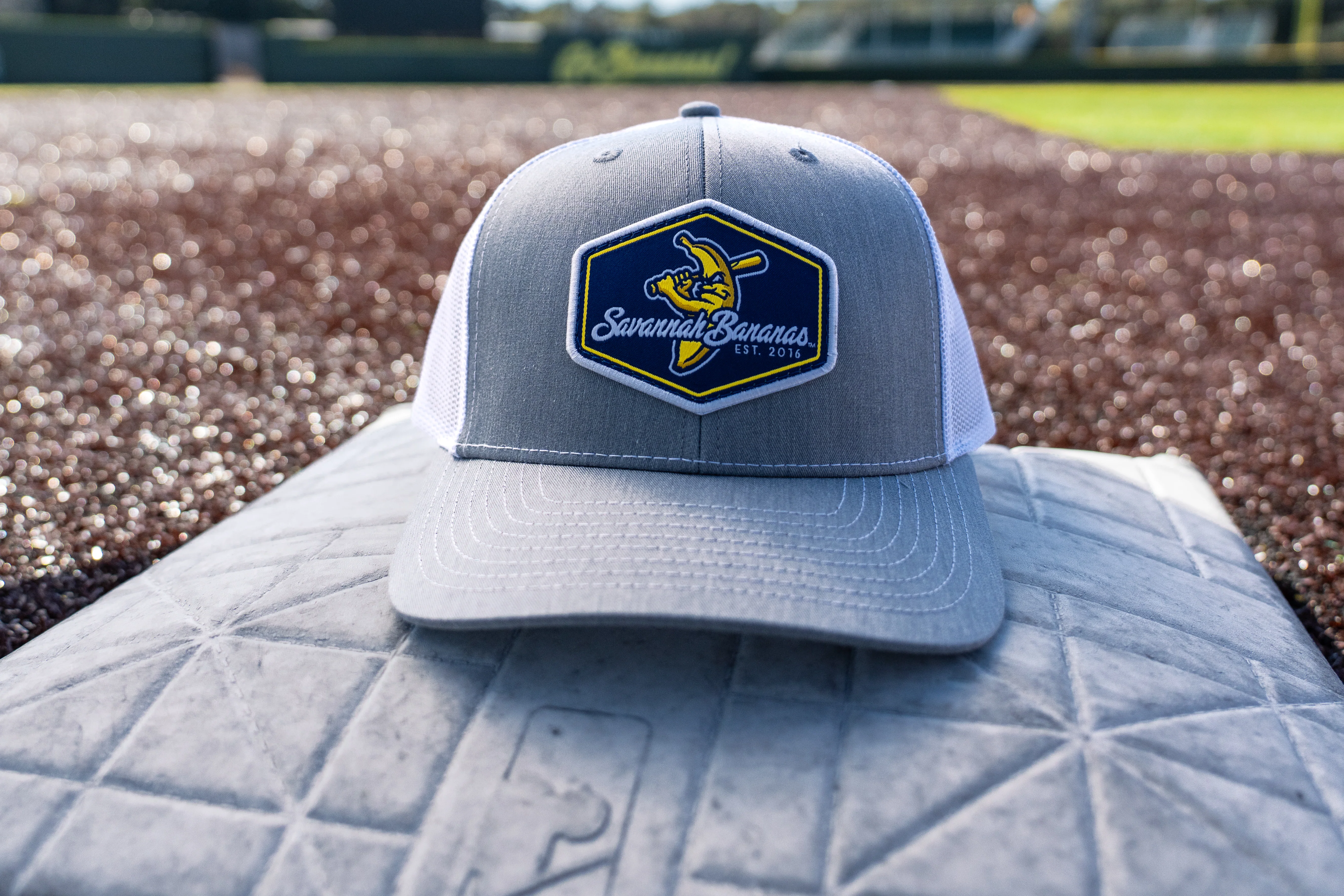 Bananas Richardson 112 Adjustable Trucker Hat - Gray/White - Image 4