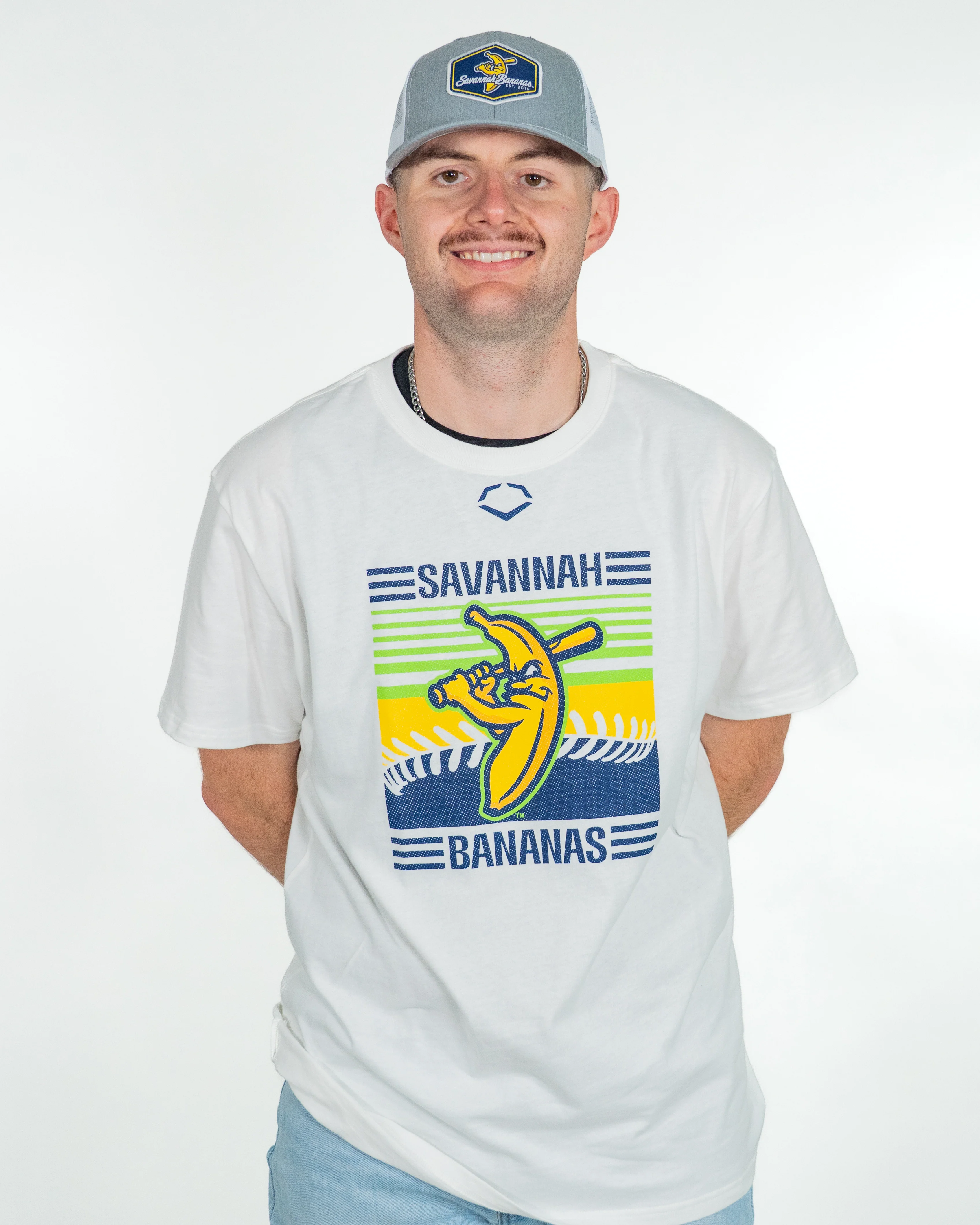 Bananas Richardson 112 Adjustable Trucker Hat - Gray/White - Image 5