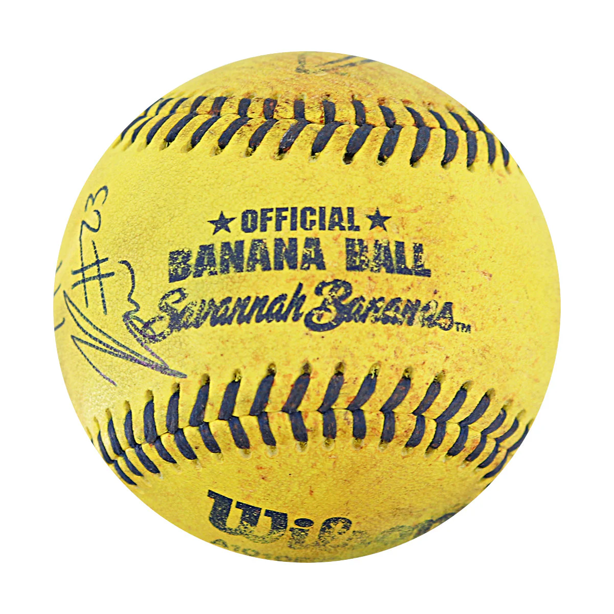 Ron Franklin Jr Autographed Inscribed Game Used Banana Ball w/Case 8.2.25 Camden Yards - Image 5