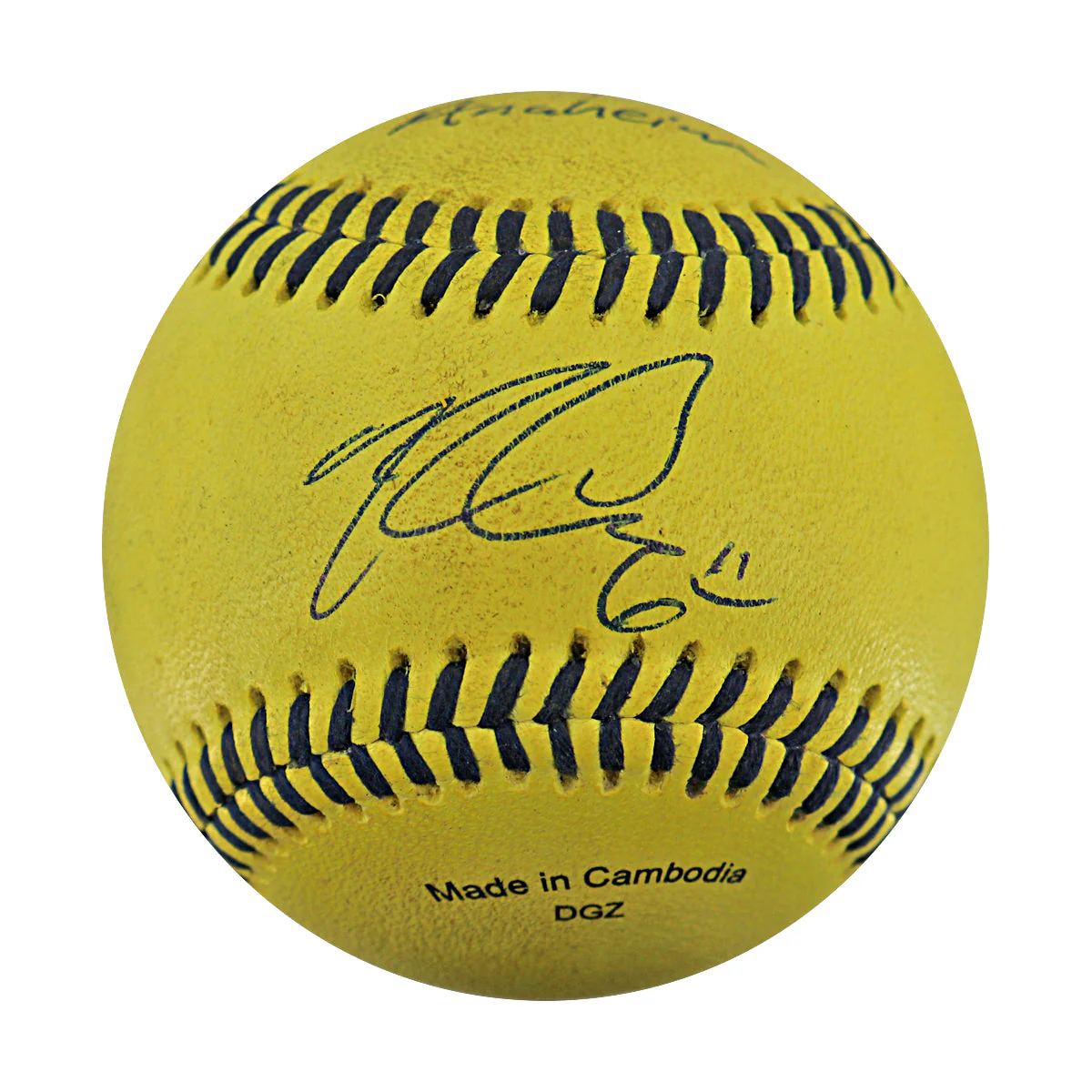 Ryan Cox Signed Inscribed Game Used Banana Ball 5.30.25 Angel Stadium