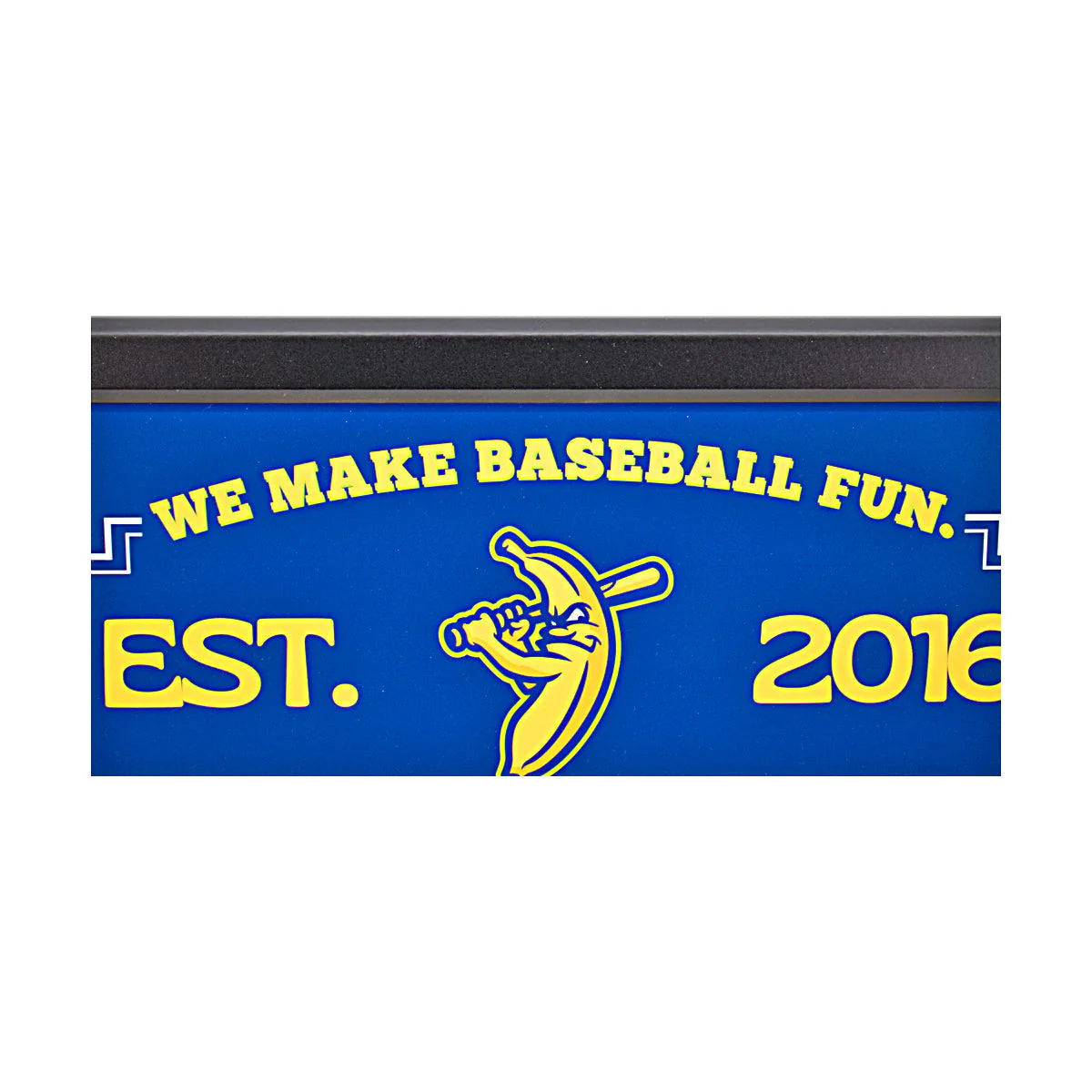 Savannah Bananas Framed We Make Baseball Fun Sign - 12"x22" - Image 2