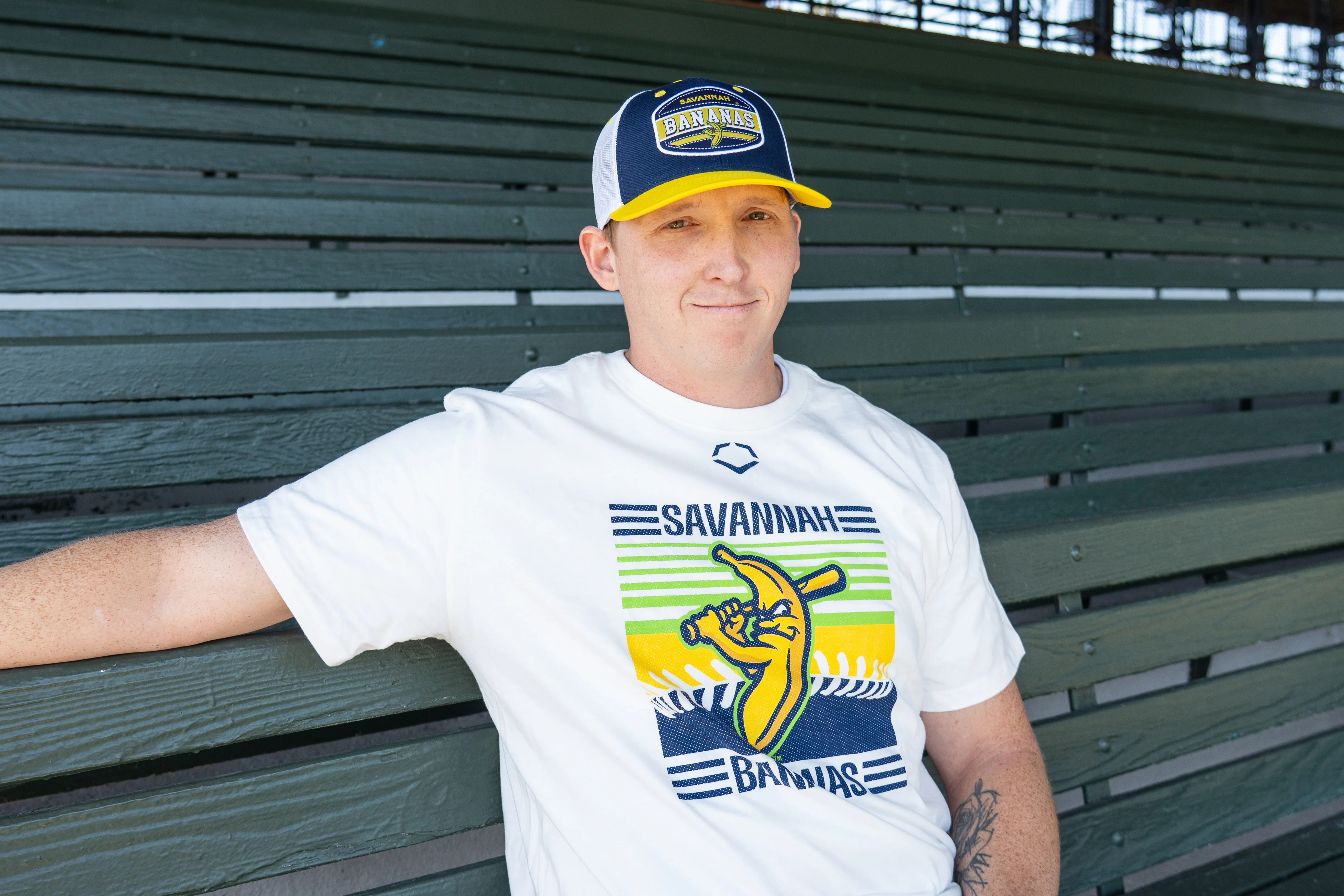 Bananas Split EvoShield Logo Tee - Vintage White - Image 5