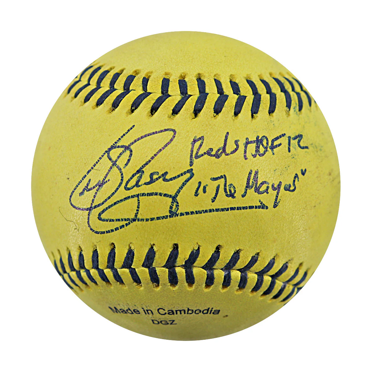 Sean Casey Signed Inscribed GU Banana Ball 6.13.25 Great American Ball Park 