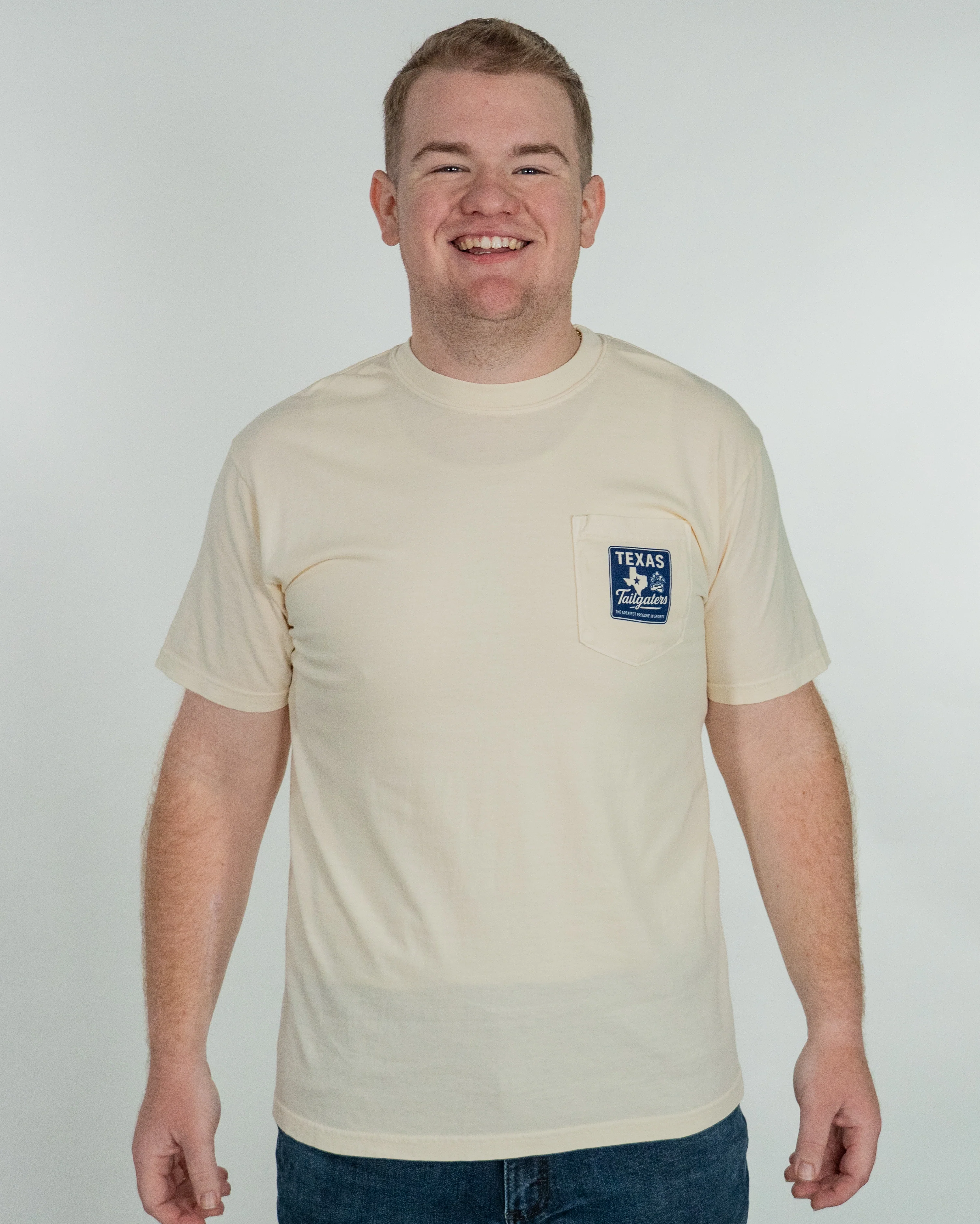 Tailgaters Comfort Colors State Sign Pocket T-Shirt - Image 3