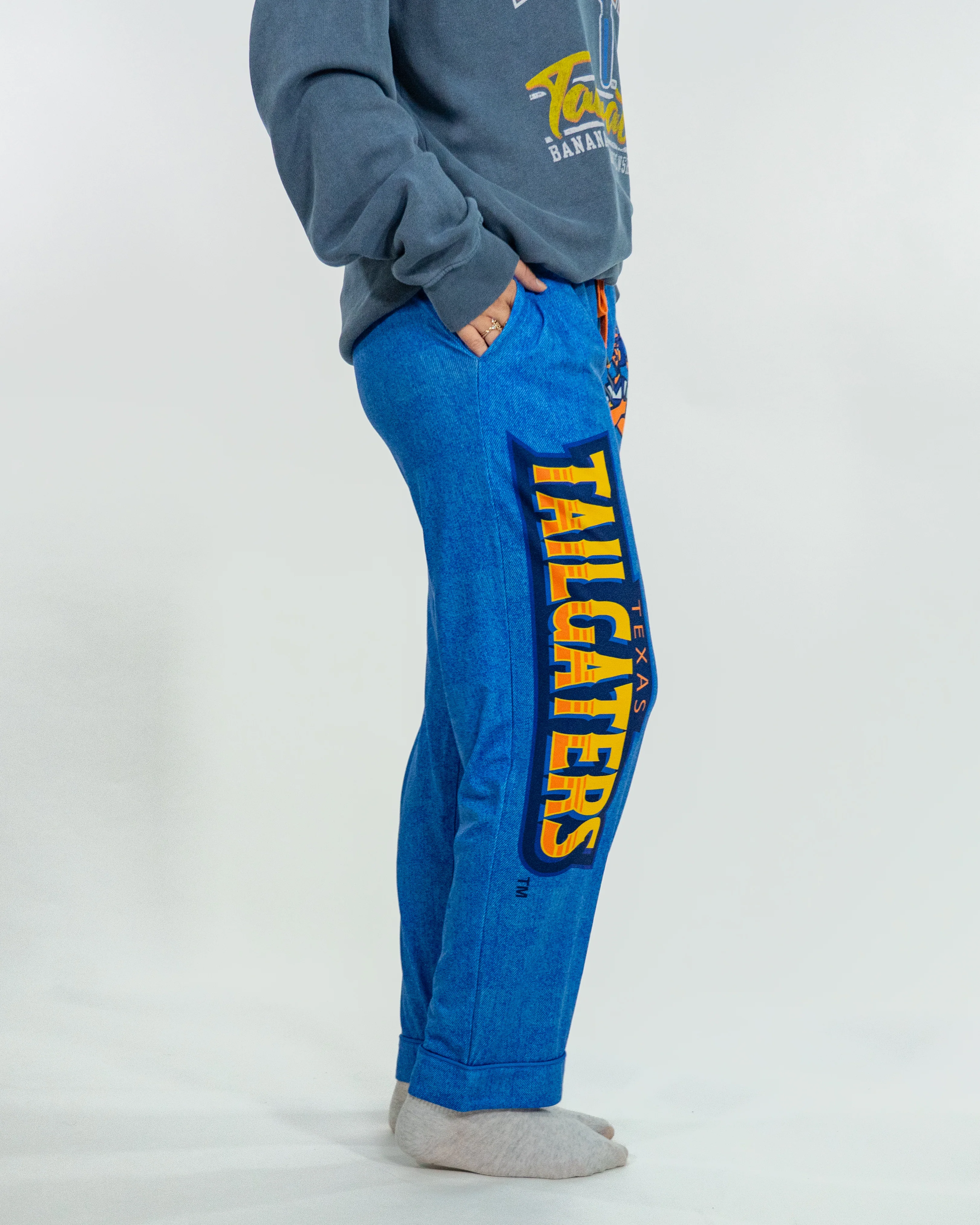 Tailgaters Denim Pajama Bottoms - Image 3