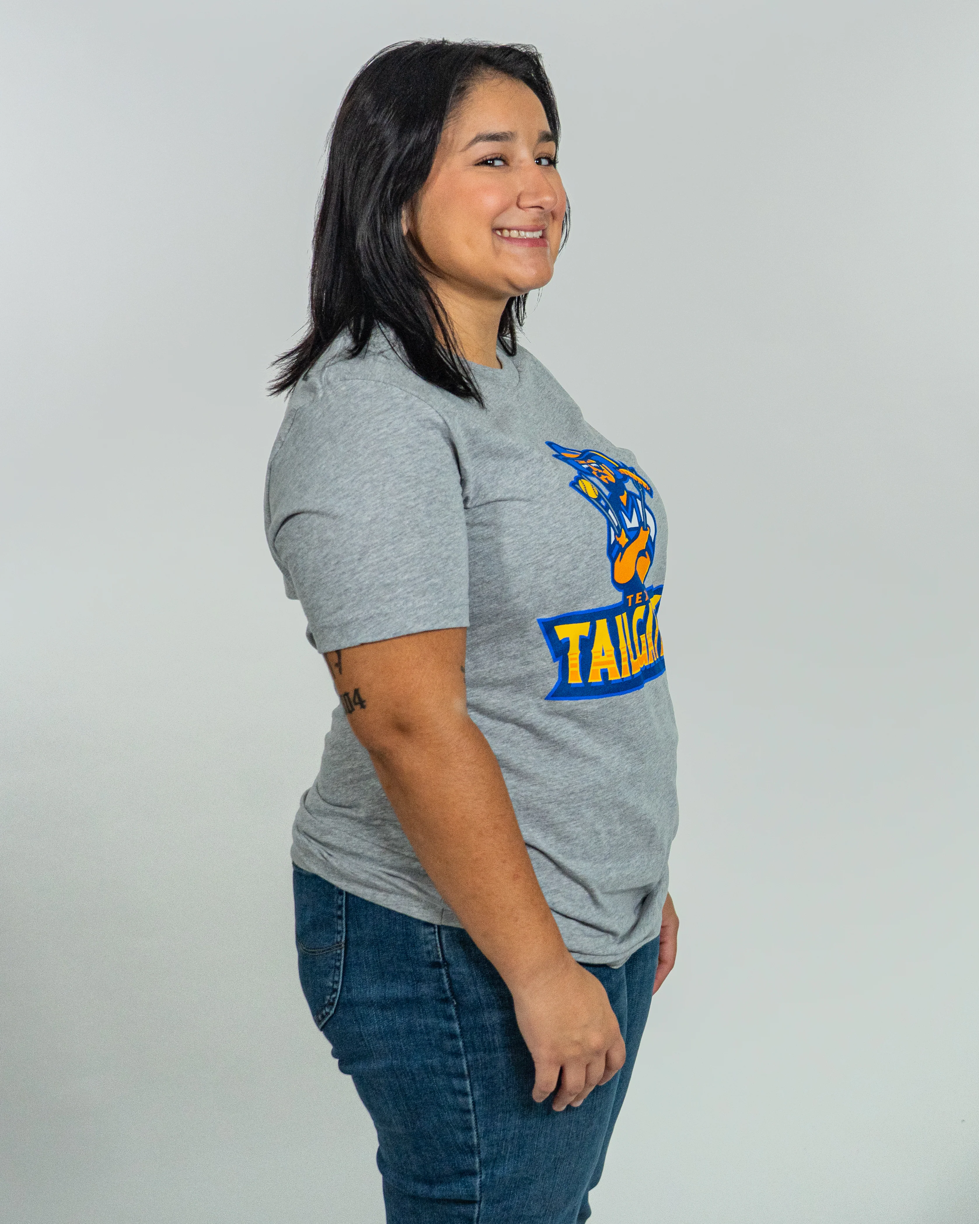 Tailgaters Primary T-Shirt - Gray Heather - Image 4