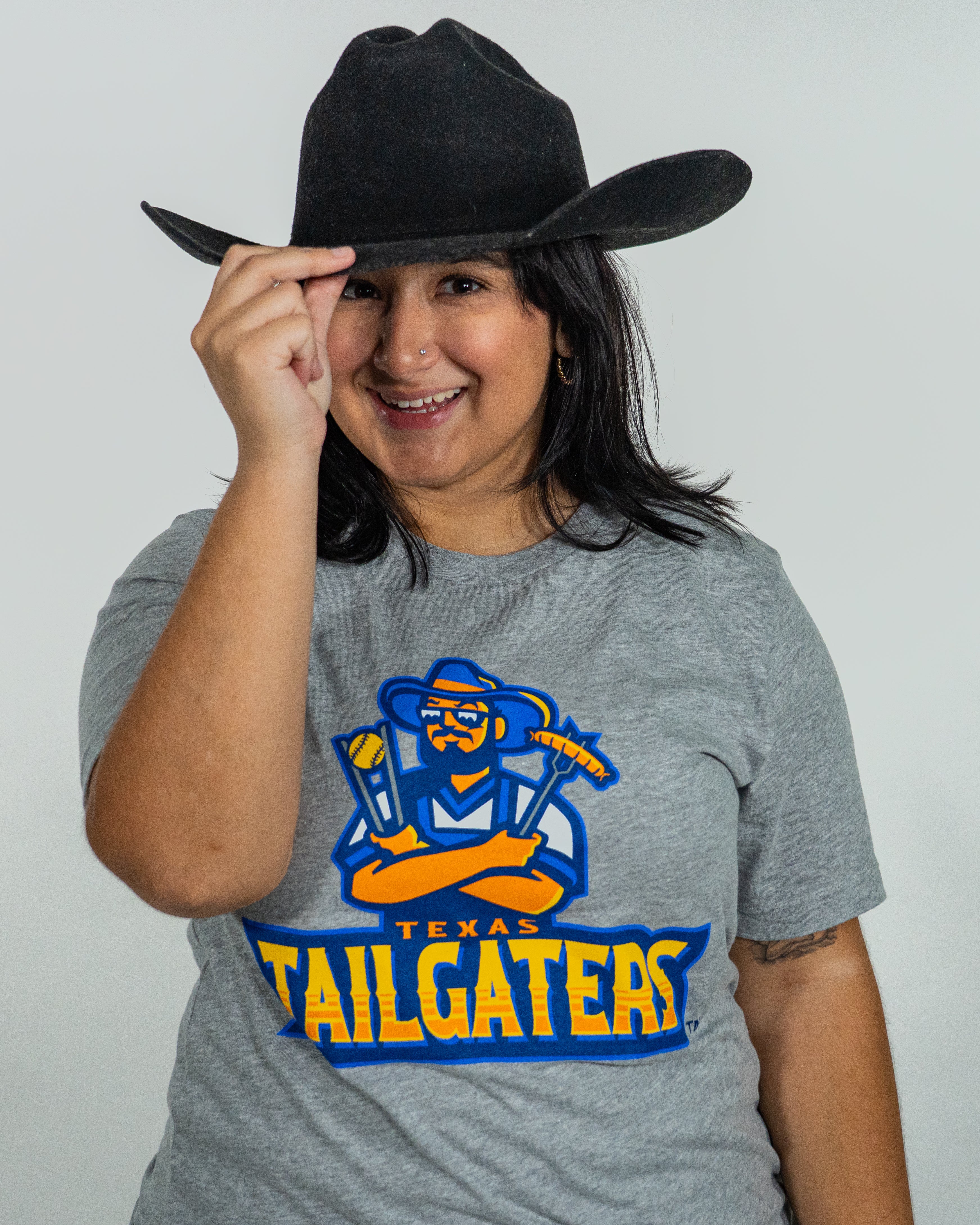 Tailgaters Primary T-Shirt - Gray Heather - Image 5