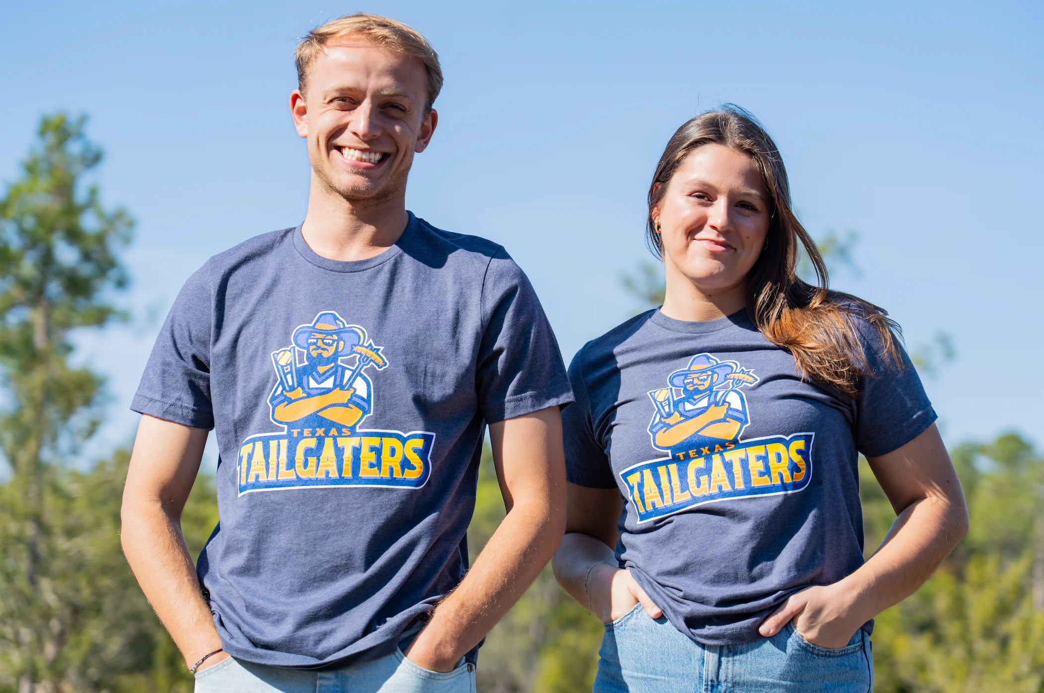 Tailgaters Primary T-Shirt - Heathered Navy - Image 5