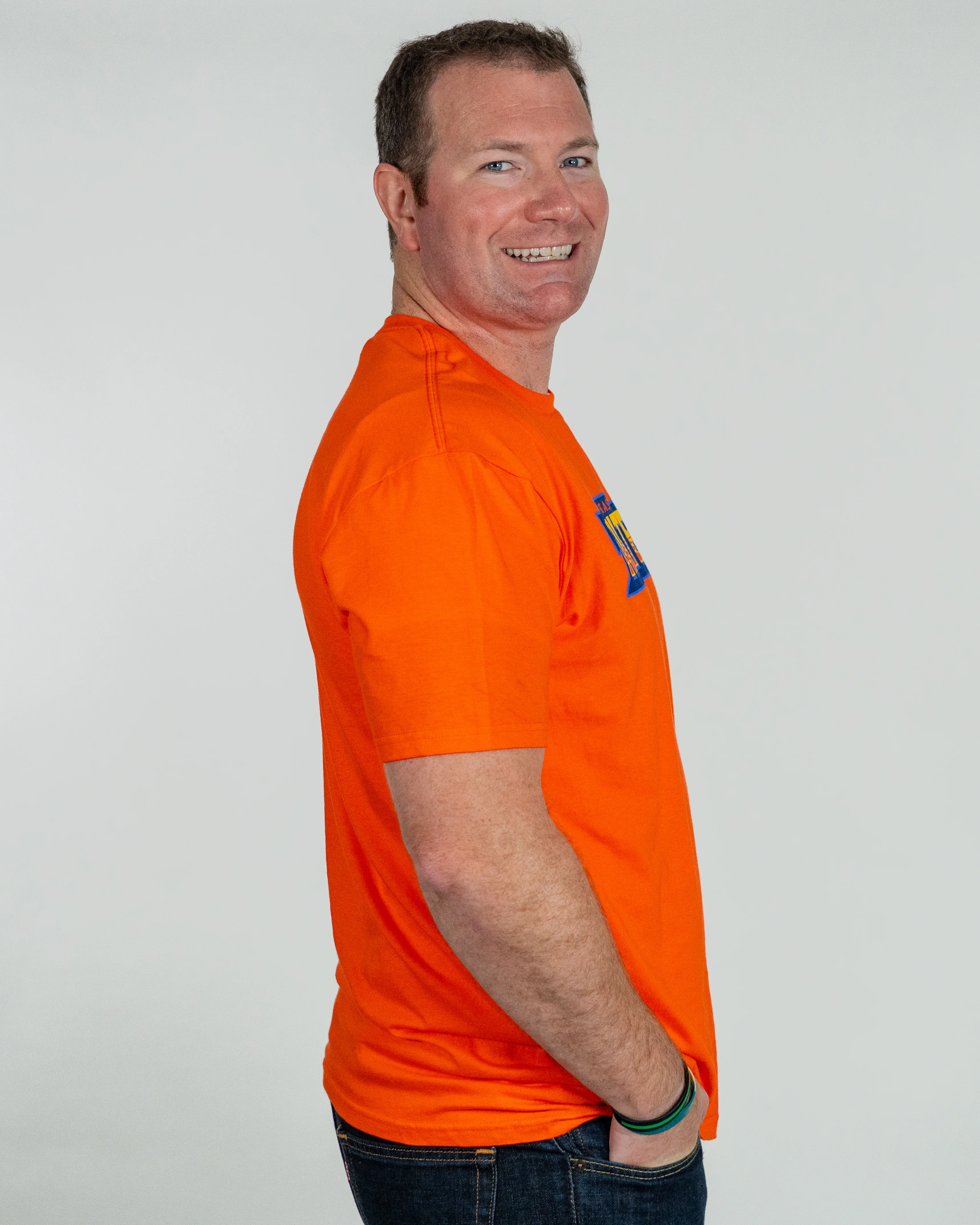 Tailgaters Wordmark T-Shirt - Orange - Image 5